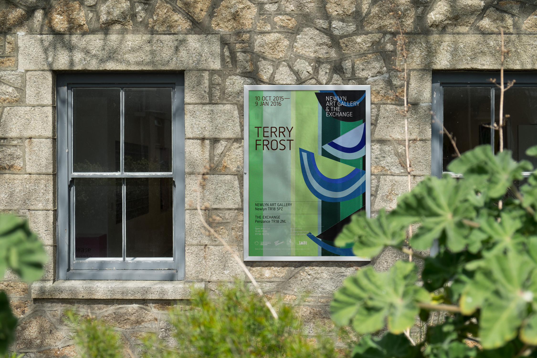 Newlyn Art Gallery and The Exchange Brand Identity poster 