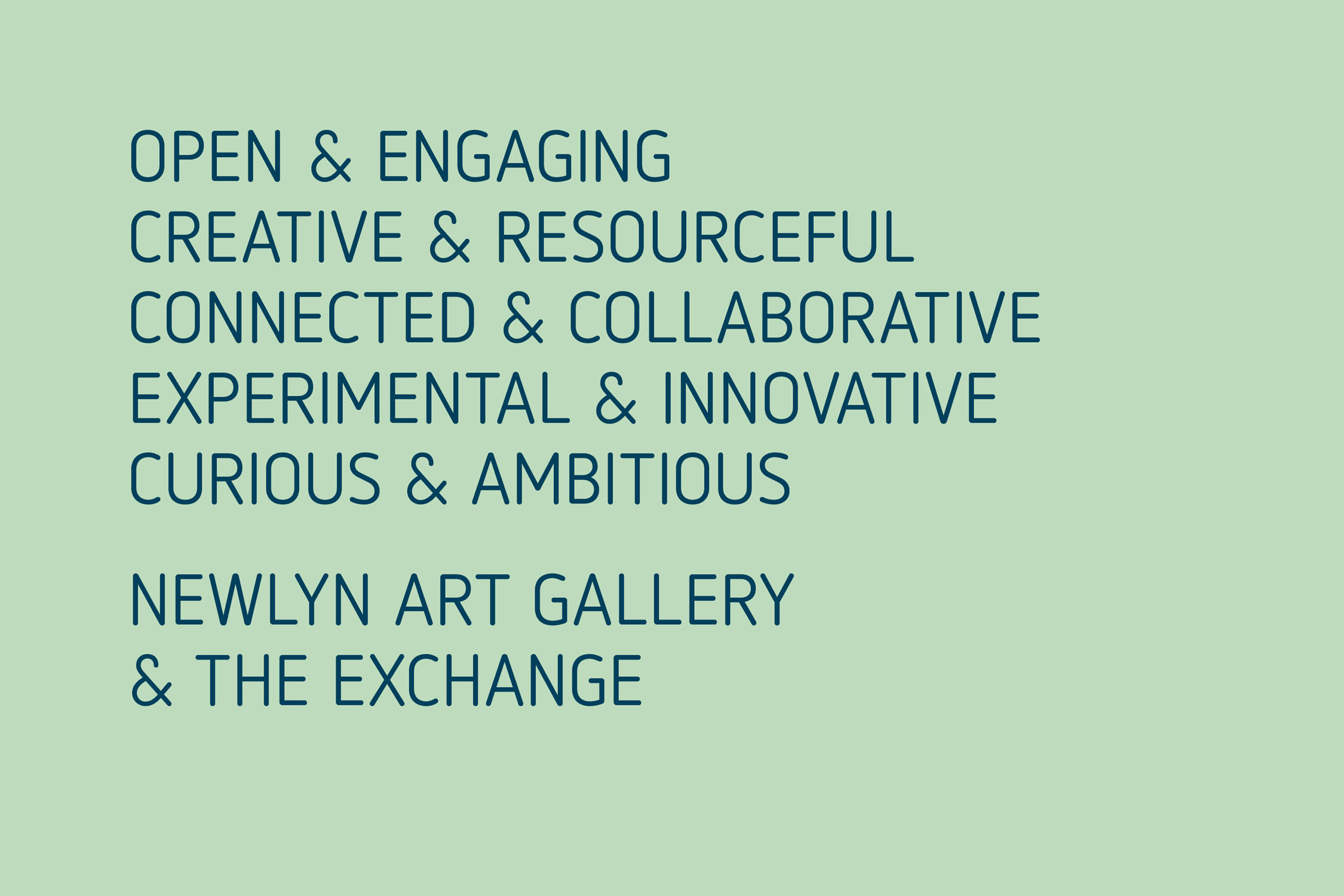 Newlyn Art Gallery & The Exchange Brand Identity