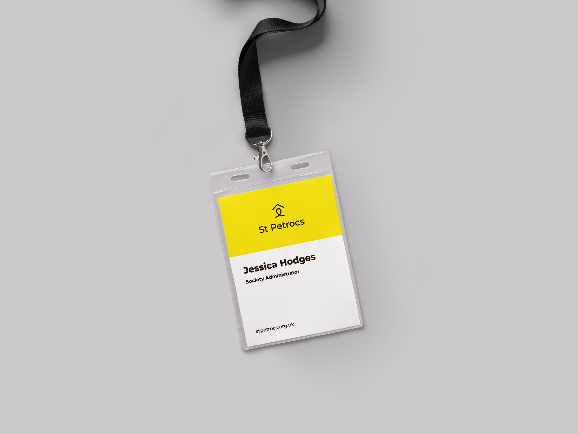St Petrocs Brand Identity Lanyard Design by Two