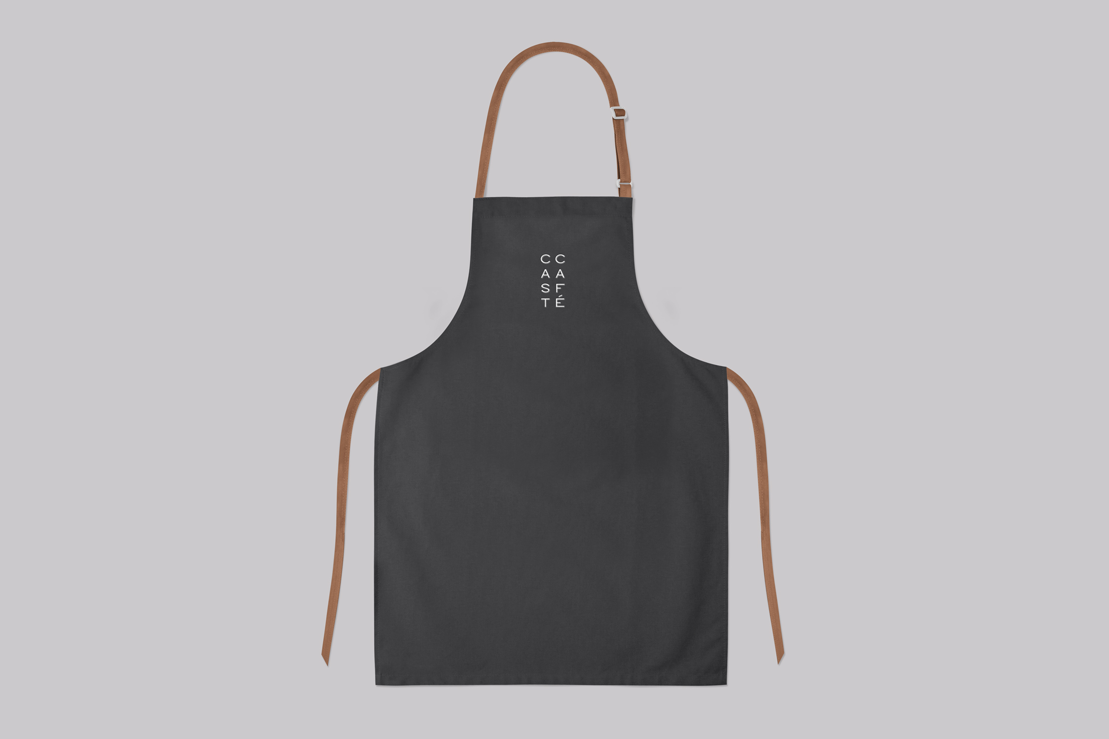 CAST Café Brand Identity uniform apron