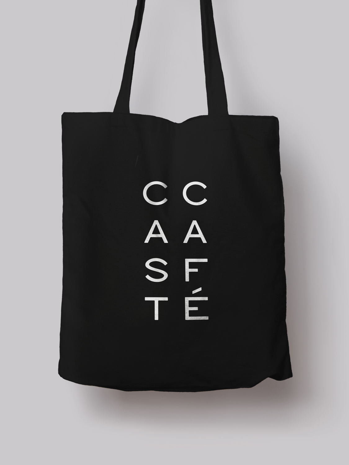 CAST Café Brand Identity tote bag