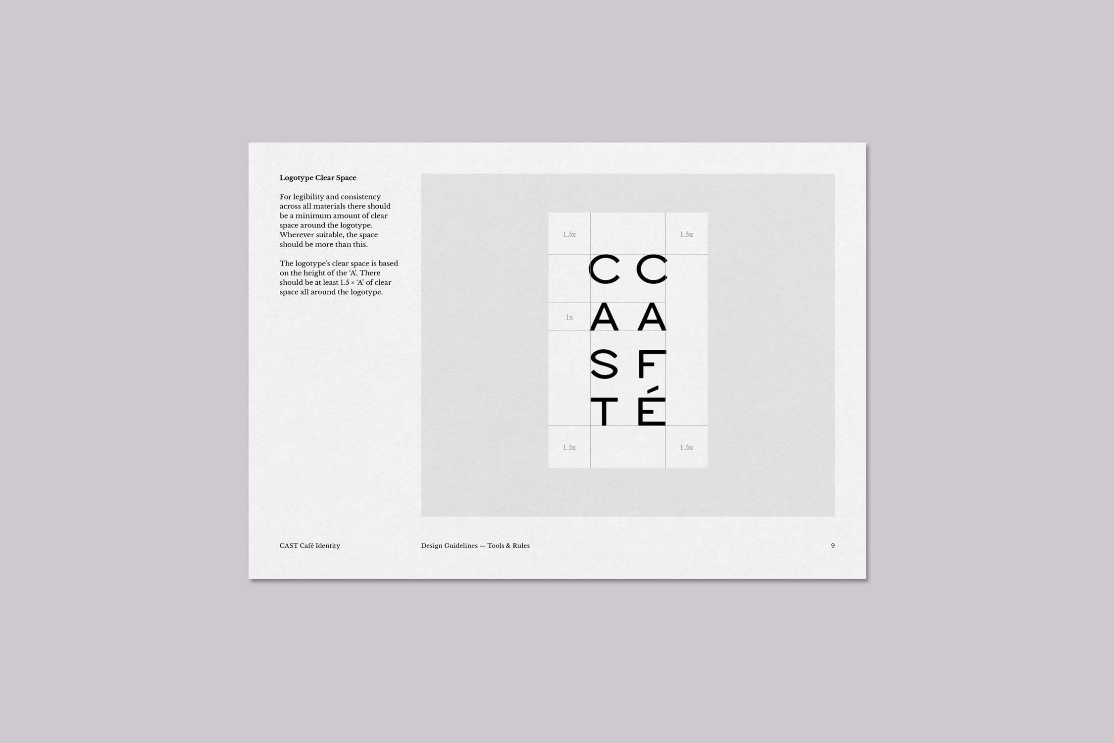 CAST Café Brand Identity brand guidelines
