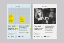CAST Brand identity poster template