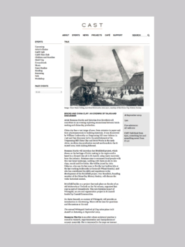 CAST Brand identity website design
