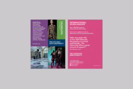Falmouth University Global Student Recruitment Campaign flyers