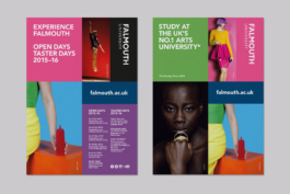 Falmouth University Global Student Recruitment Campaign posters