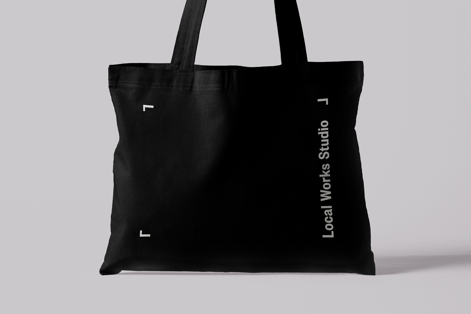 Local Works Studio Brand Identity tote bag 