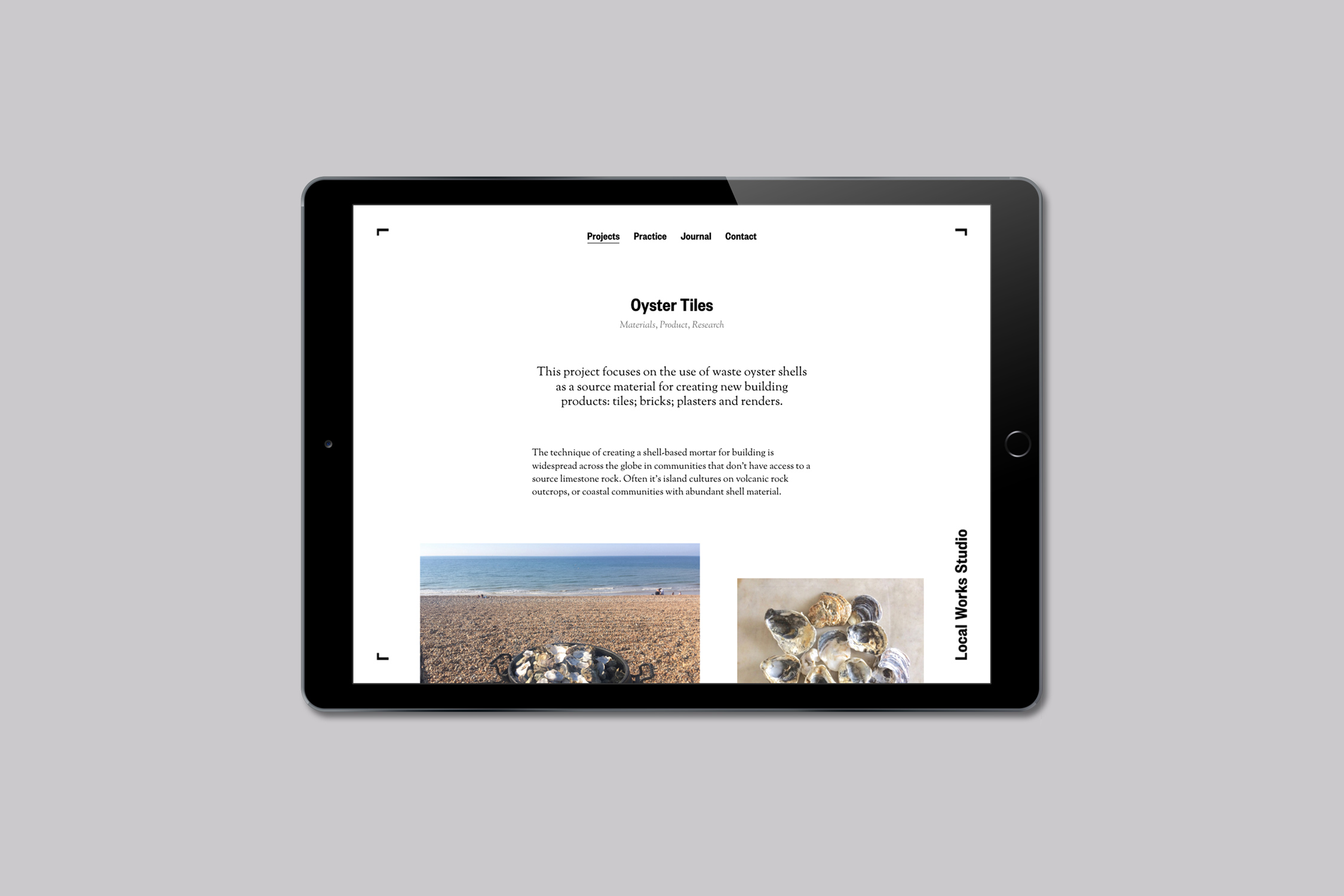Local Works Studio Brand Identity responsive website 