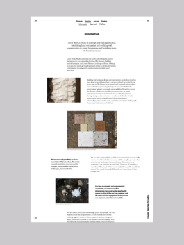 Local Works Studio Brand Identity website design
