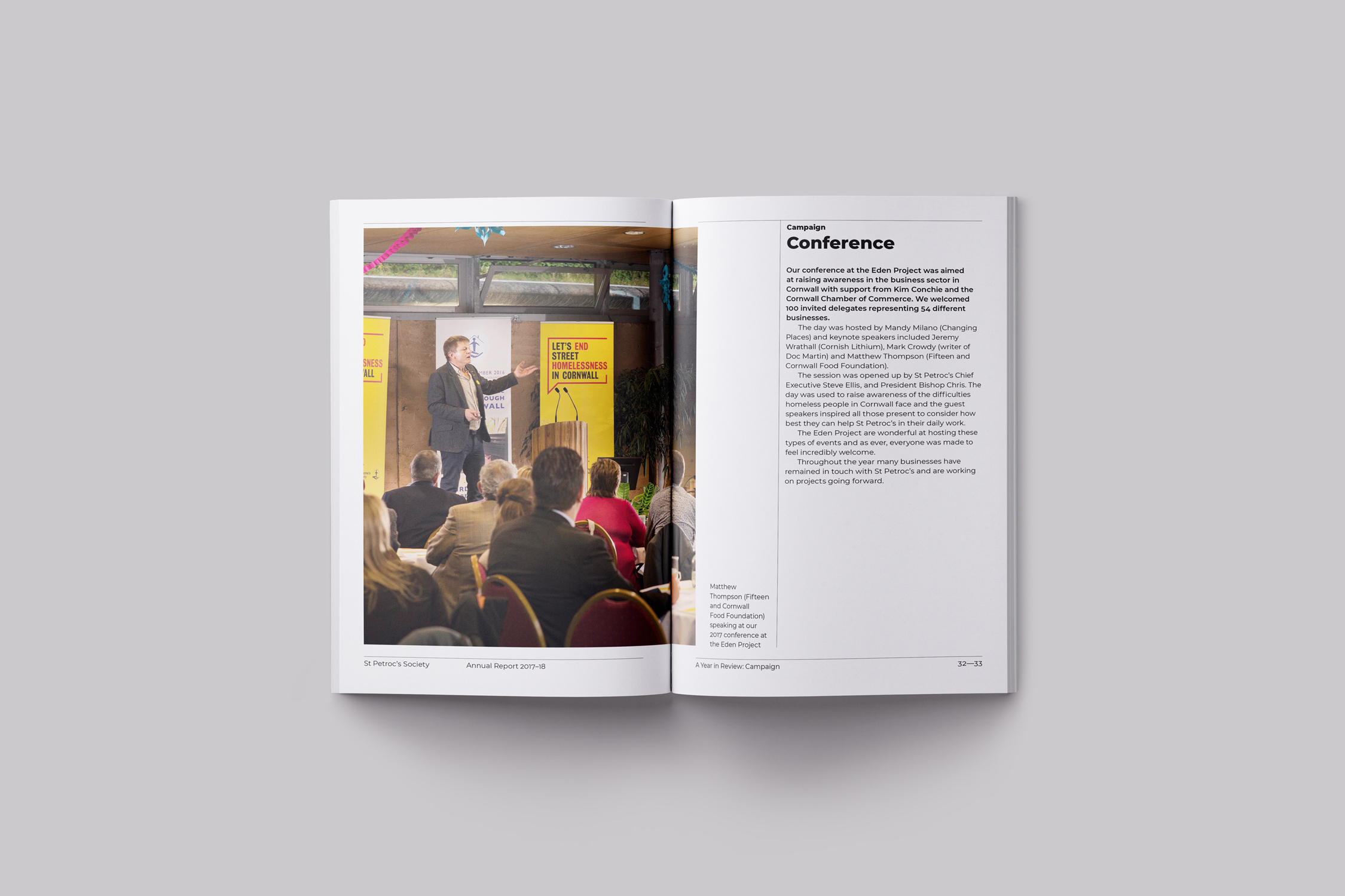 St Petrocs Brand Identity Annual Report Design by Two