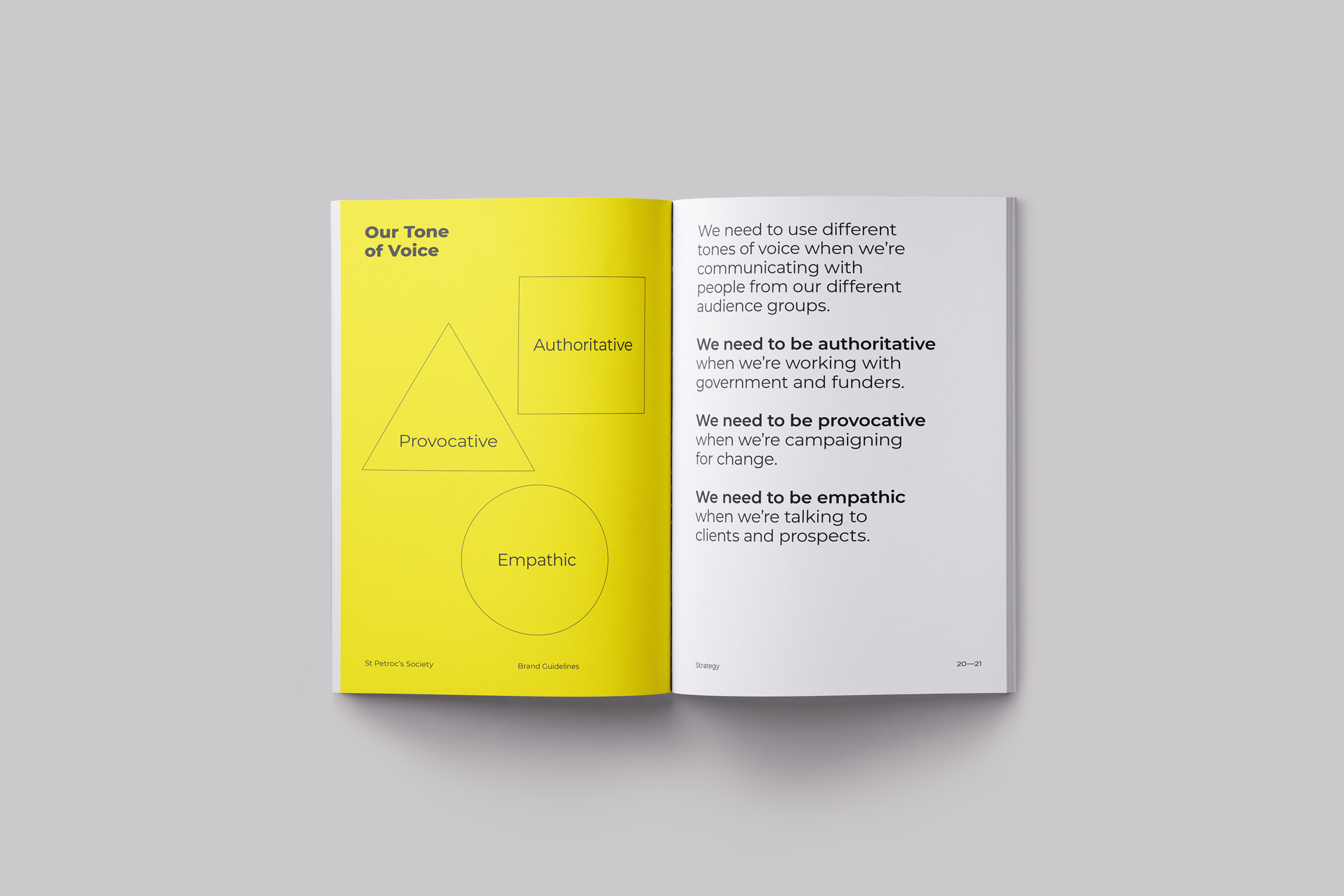St Petrocs Brand Identity design guidelines design by Two