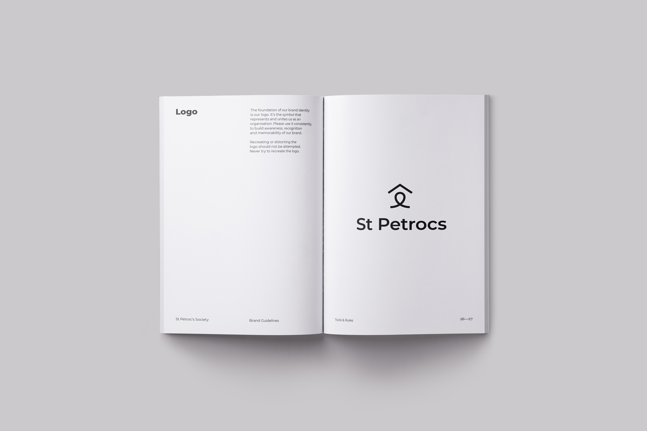 St Petrocs Brand Identity Design Guidelines Design by Two