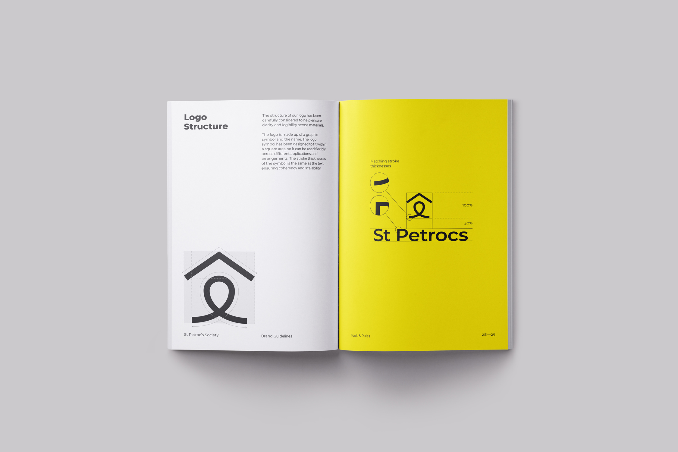 St Petrocs Brand Identity design guidelines