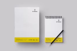 St Petrocs Brand Identity stationery letterhead and notepad