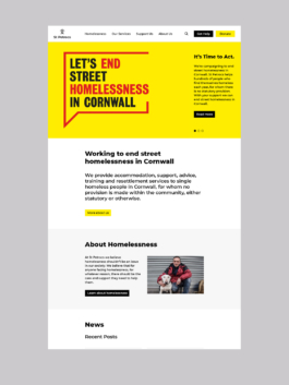 St Petrocs Brand Identity website design