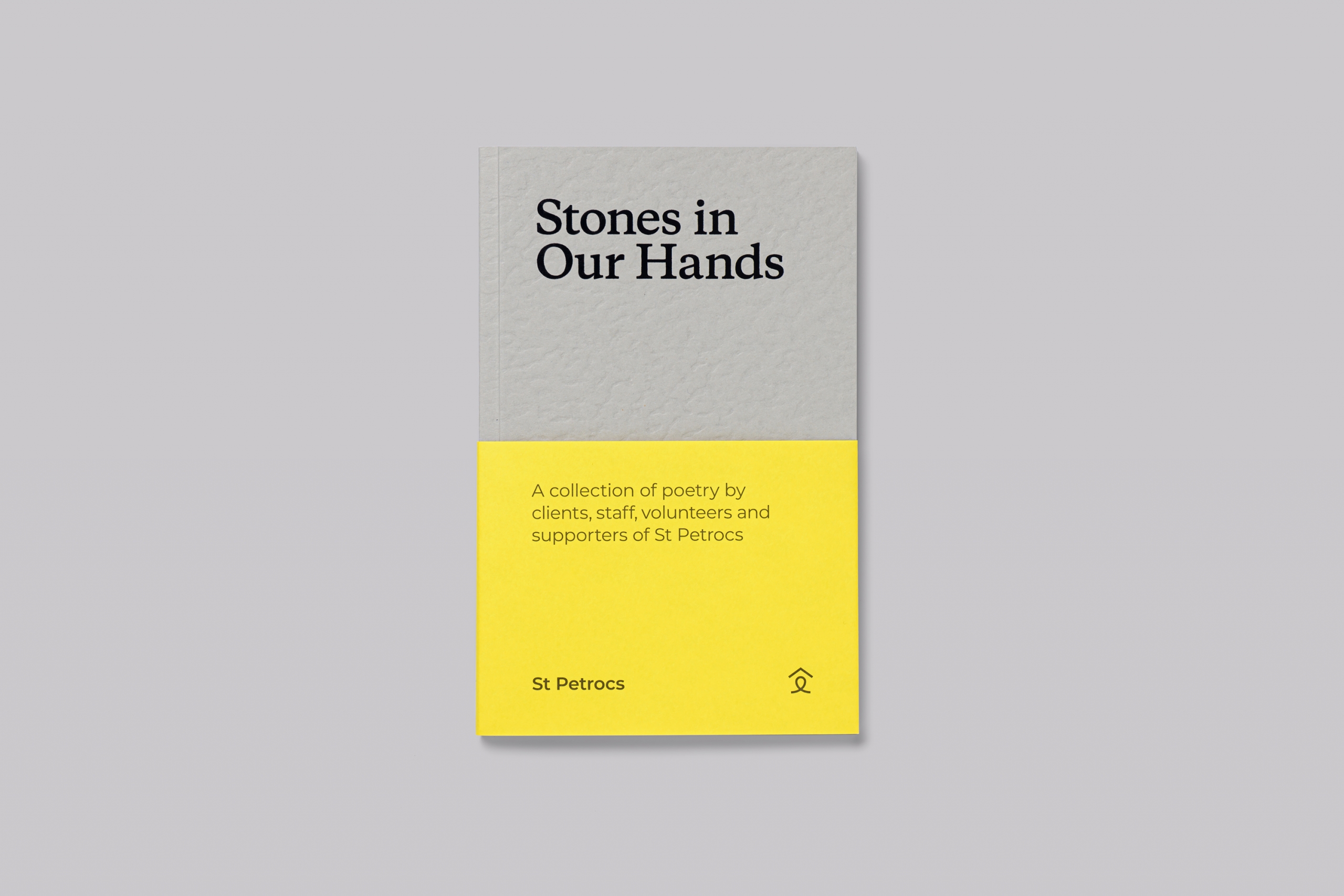 St Petrocs Stones in Our Hands poetry book design 