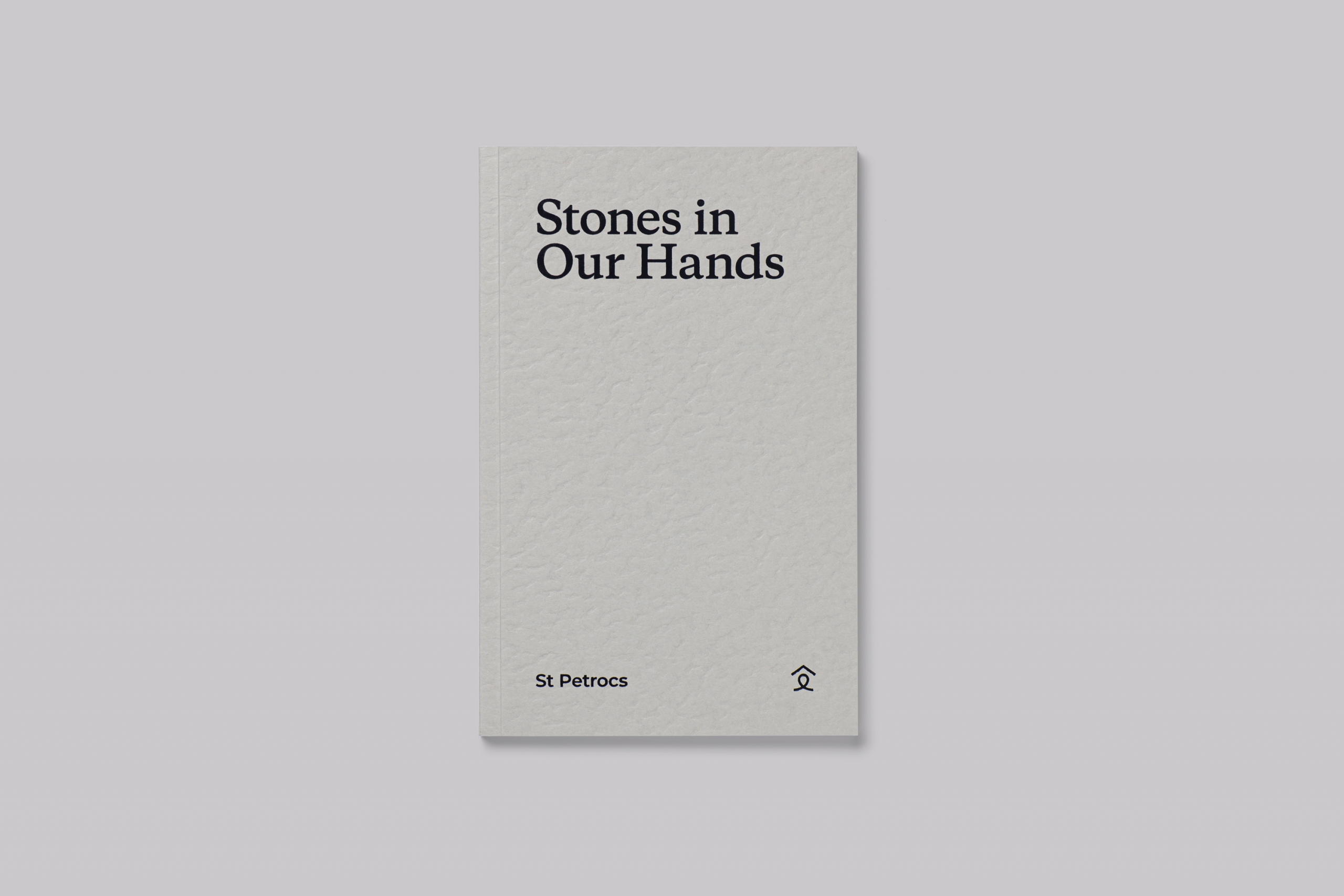 St Petrocs Stones in Our Hands poetry book design