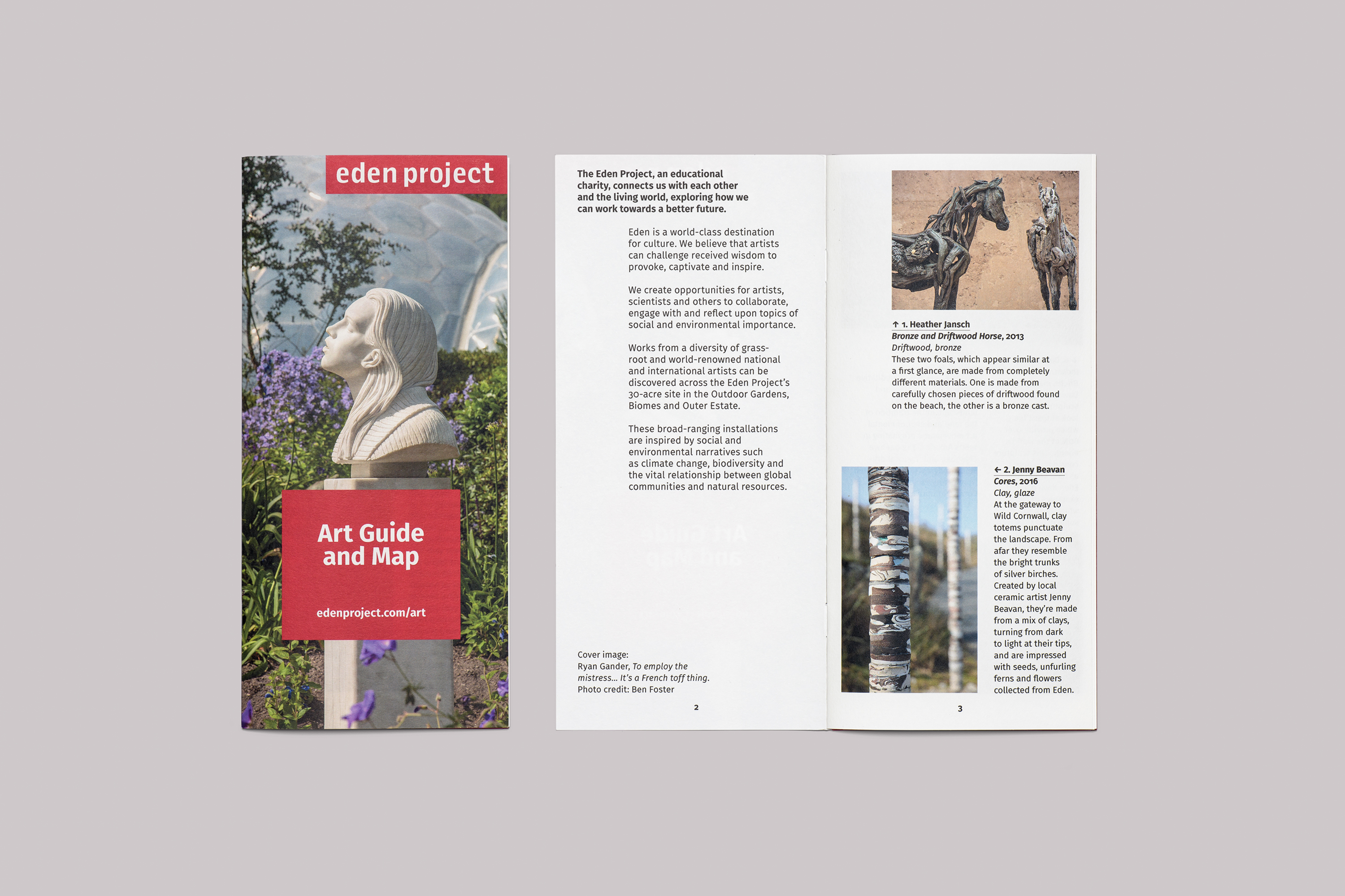 Eden Project Cornwall Art Guide and Map