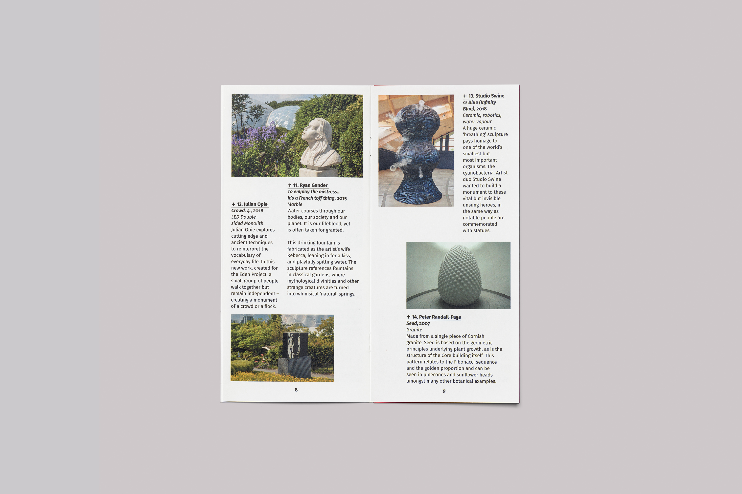 Eden Project Cornwall Art Guide and Map