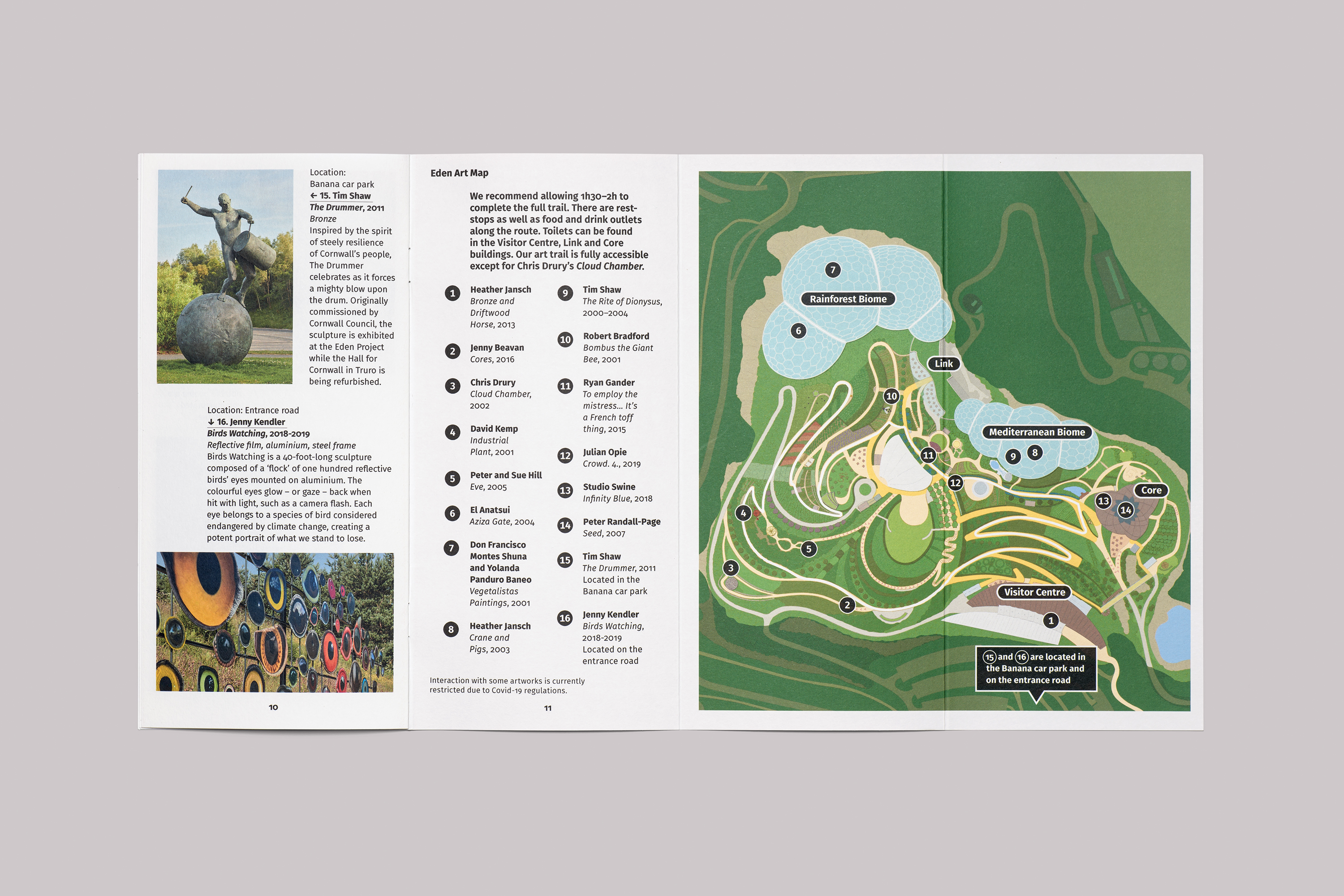 Eden Project Cornwall Art Guide and Map