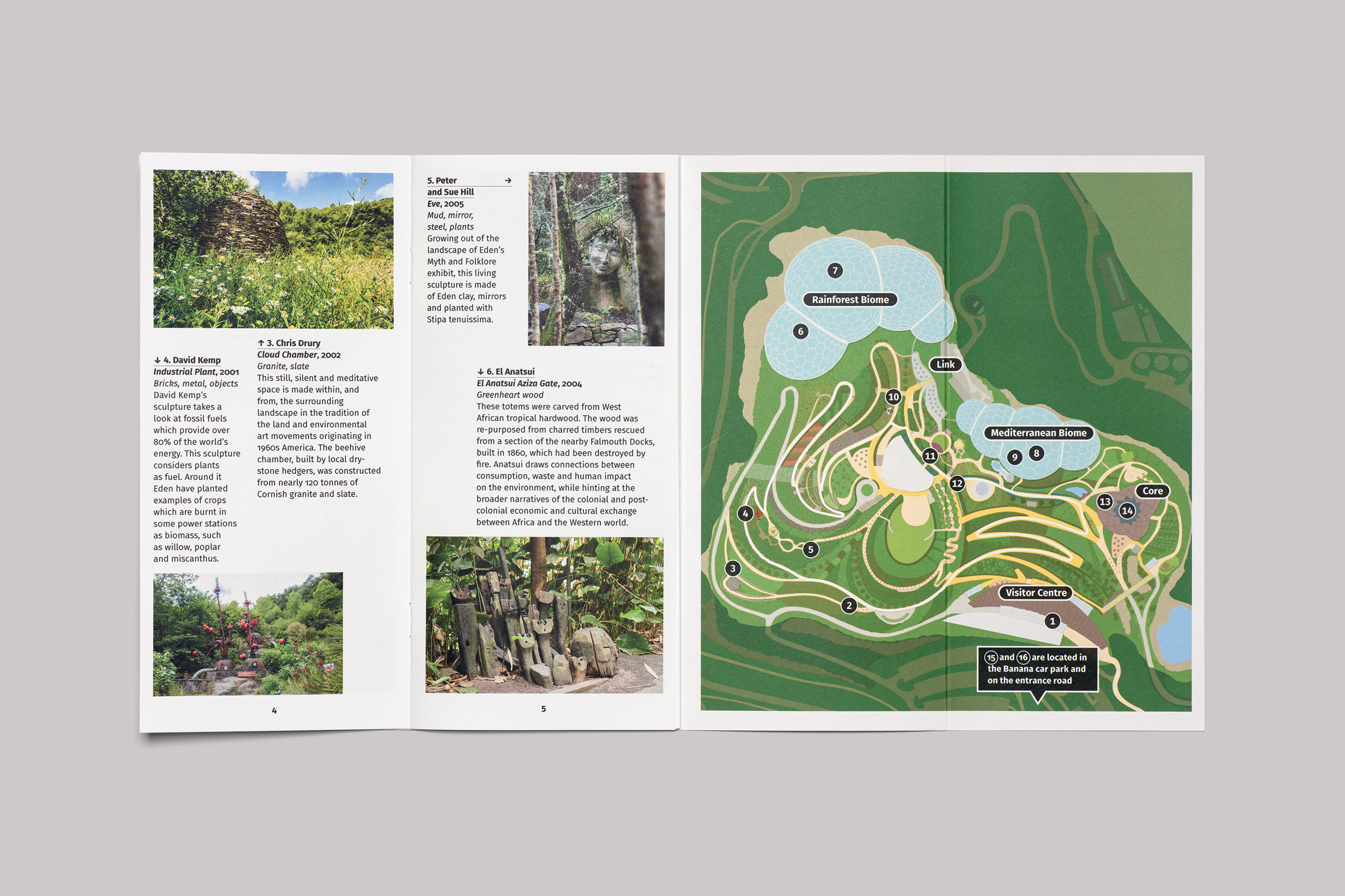 Eden Project Cornwall Art Guide and Map