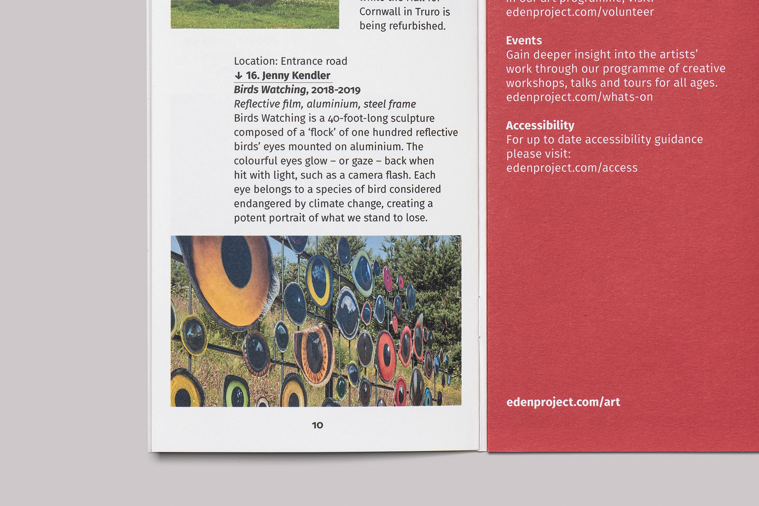 Eden Project Cornwall Art Guide and Map