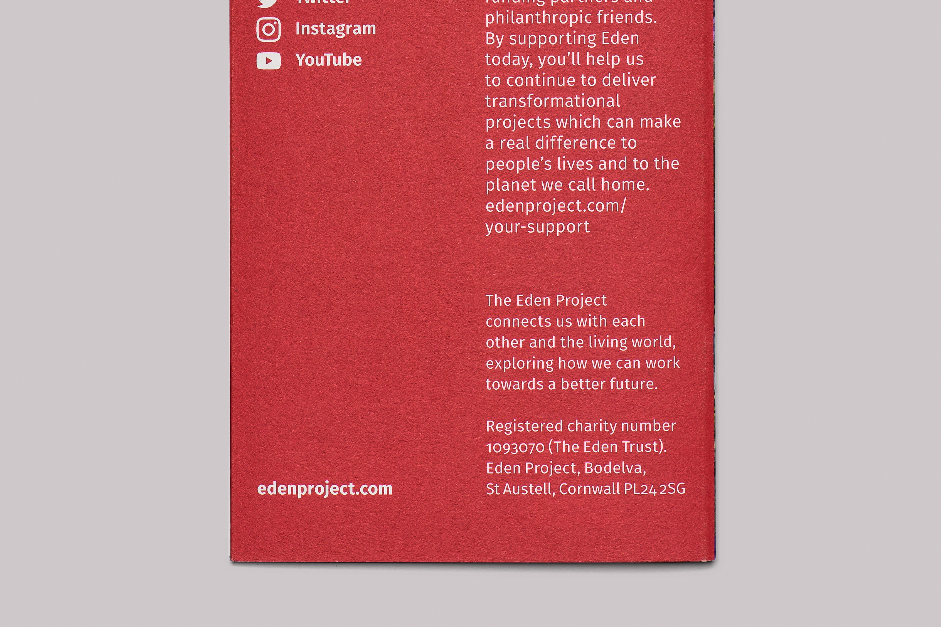 Eden Project Cornwall Art Guide and Map, design by Two