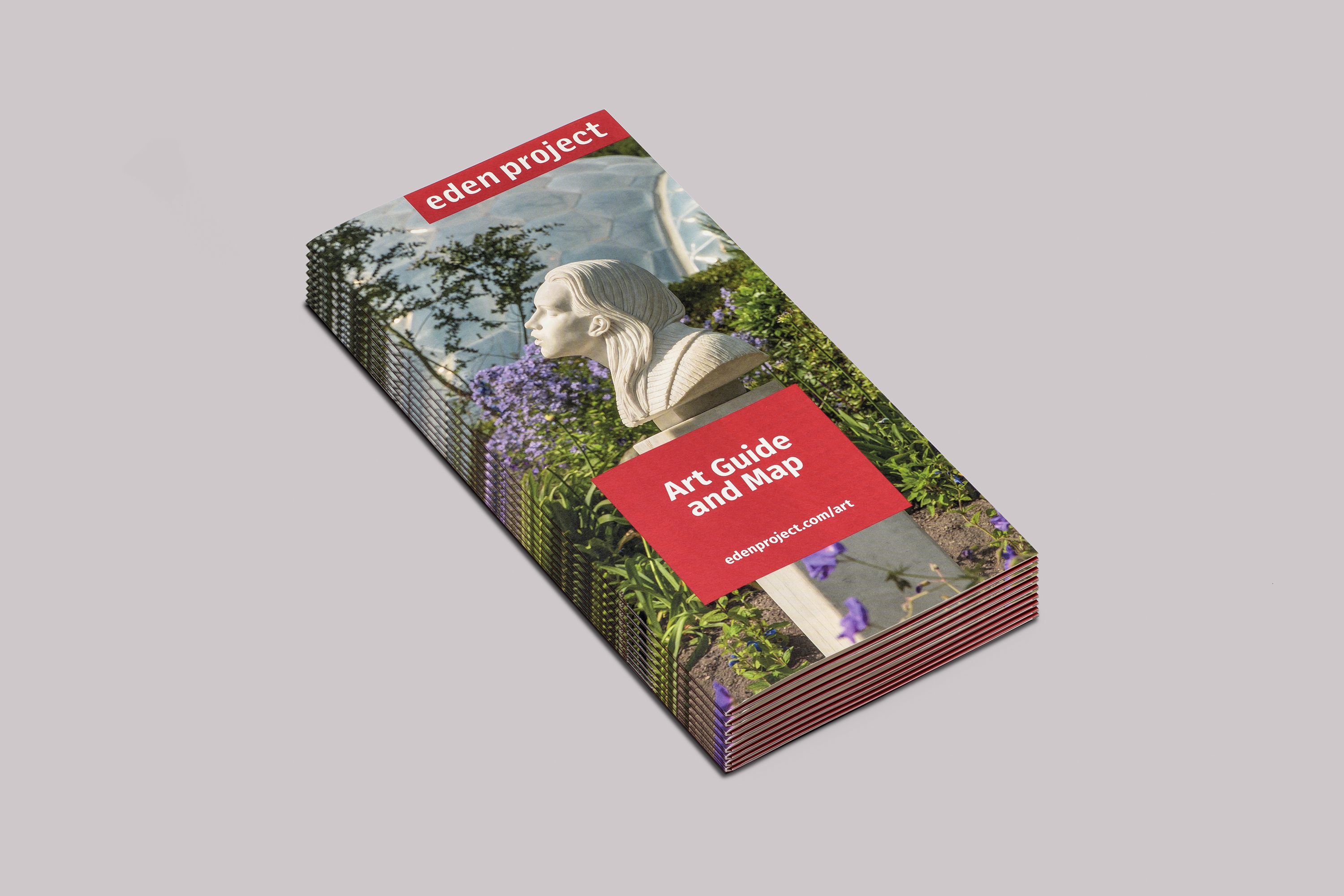 Eden Project Cornwall Art Guide and Map, design by Two 