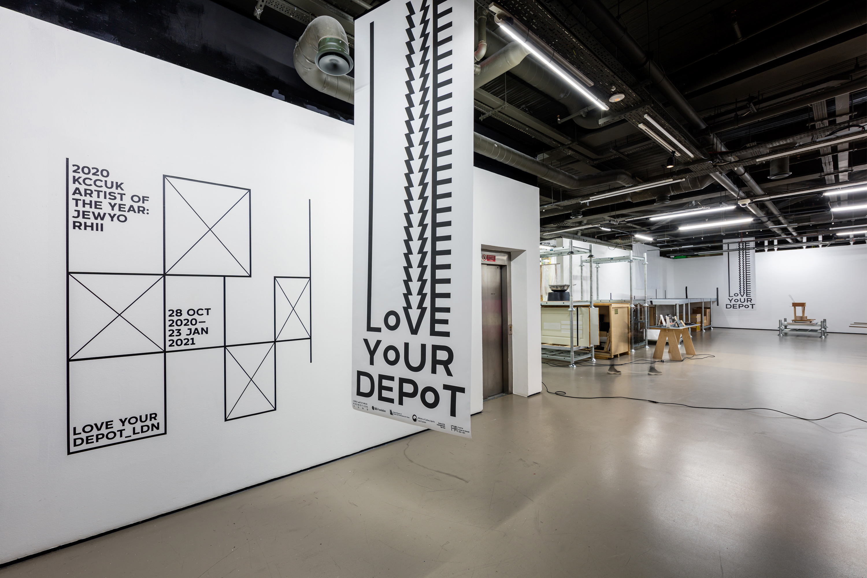 Korean Cultural Centre UK 2020 Artist of the Year Jewyo Rhii Exhibition Materials and Publication Design 