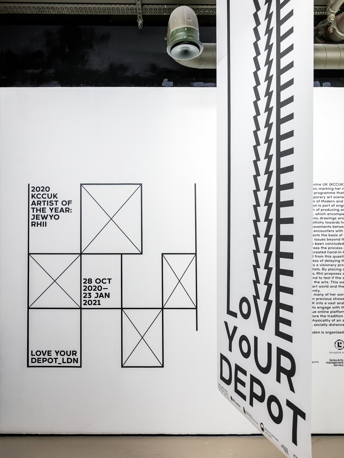 Korean Cultural Centre UK 2020 Artist of the Year Jewyo Rhii Exhibition Materials and Publication Design