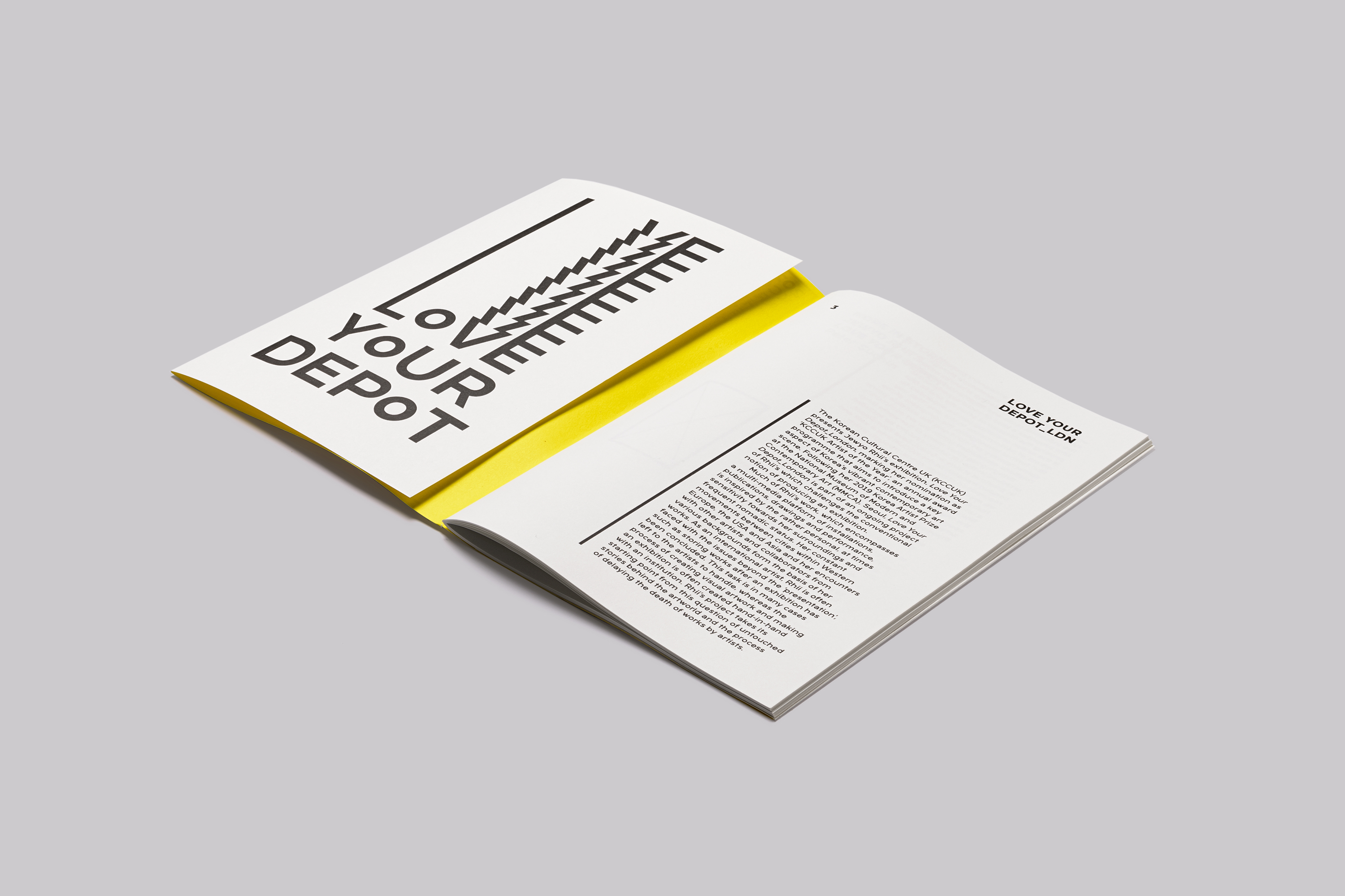 Korean Cultural Centre UK 2020 Artist of the Year Jewyo Rhii Exhibition Materials and Publication Design