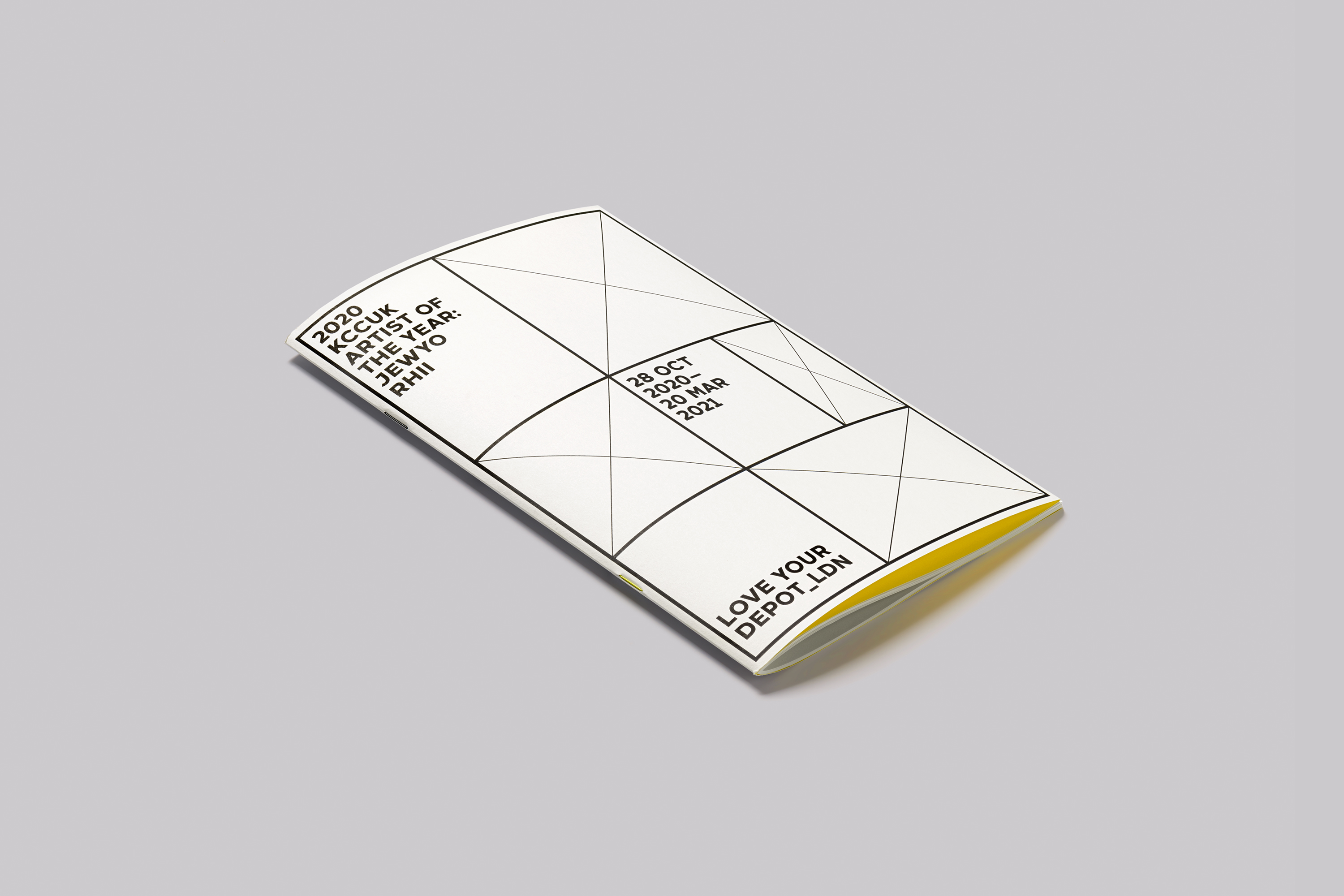 Korean Cultural Centre UK 2020 Artist of the Year Jewyo Rhii Exhibition Materials and Publication Design