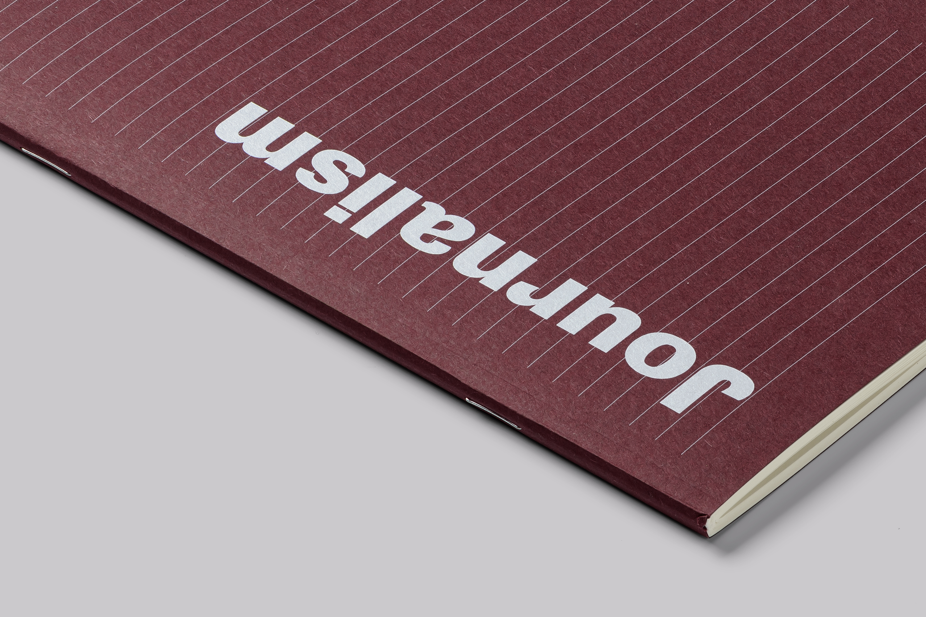Notebook design, produced for Falmouth University to celebrate the new School of Communication.