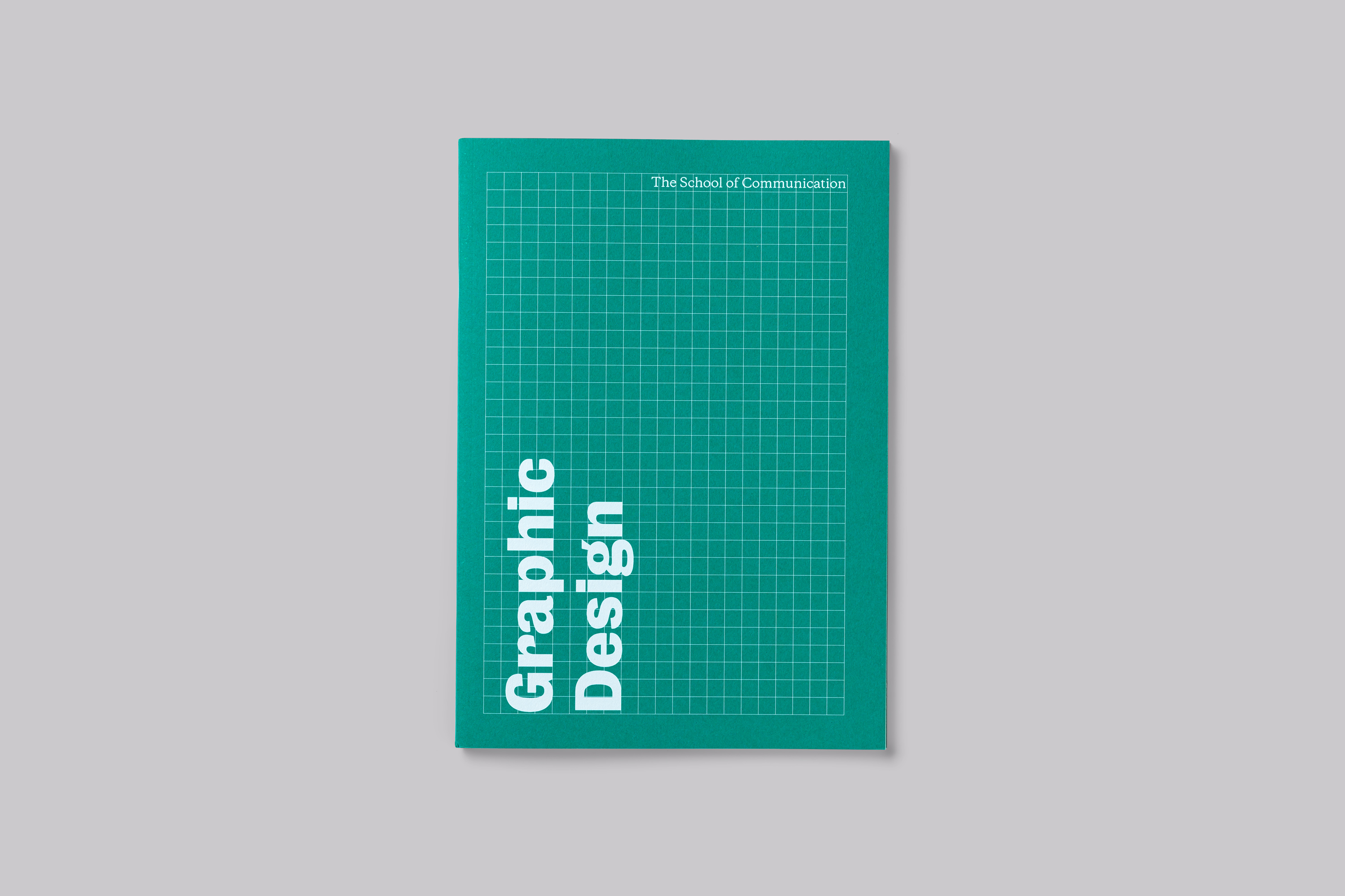Notebook design, produced for Falmouth University to celebrate the new School of Communication.