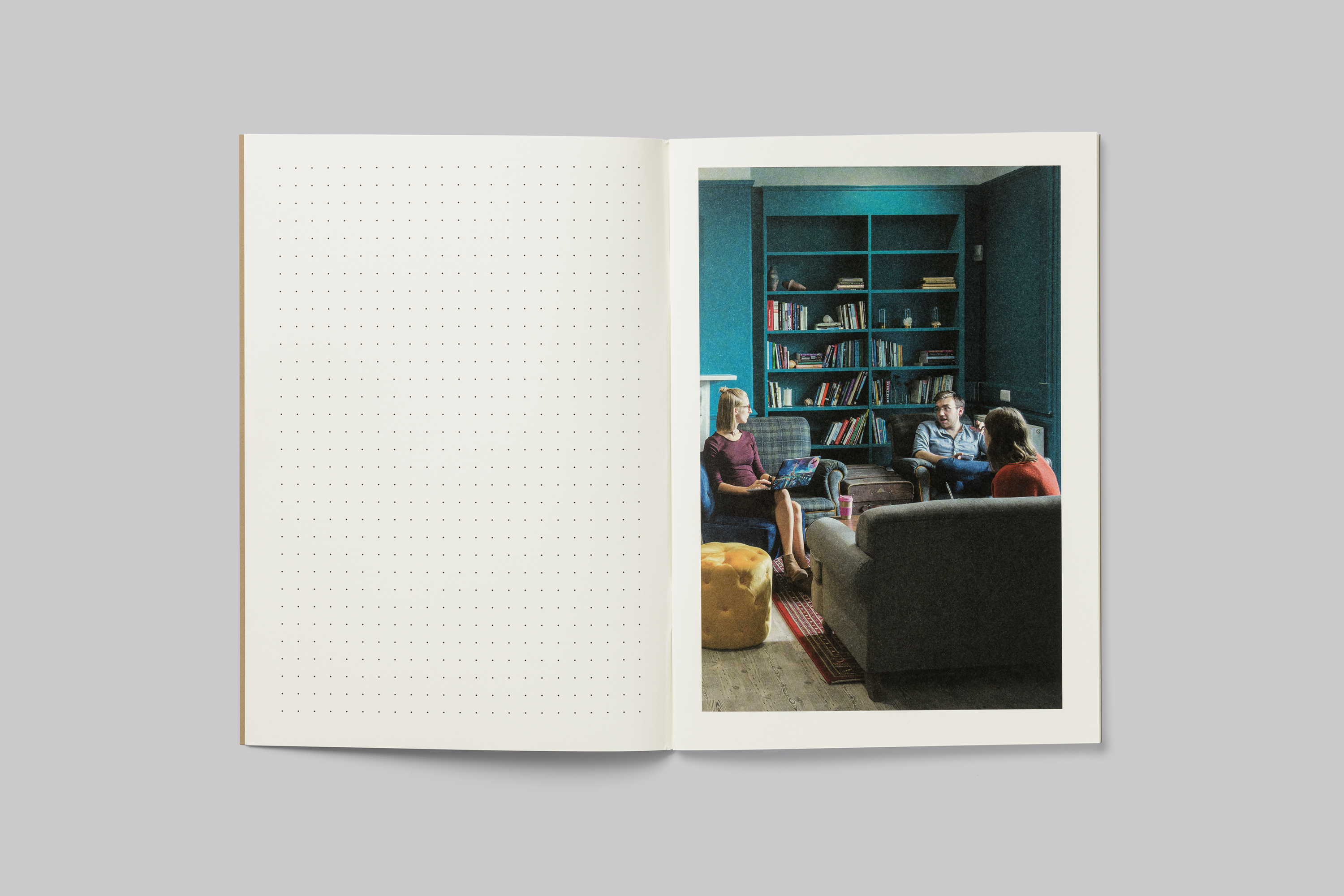 Notebook design, produced for Falmouth University to celebrate the new School of Communication.