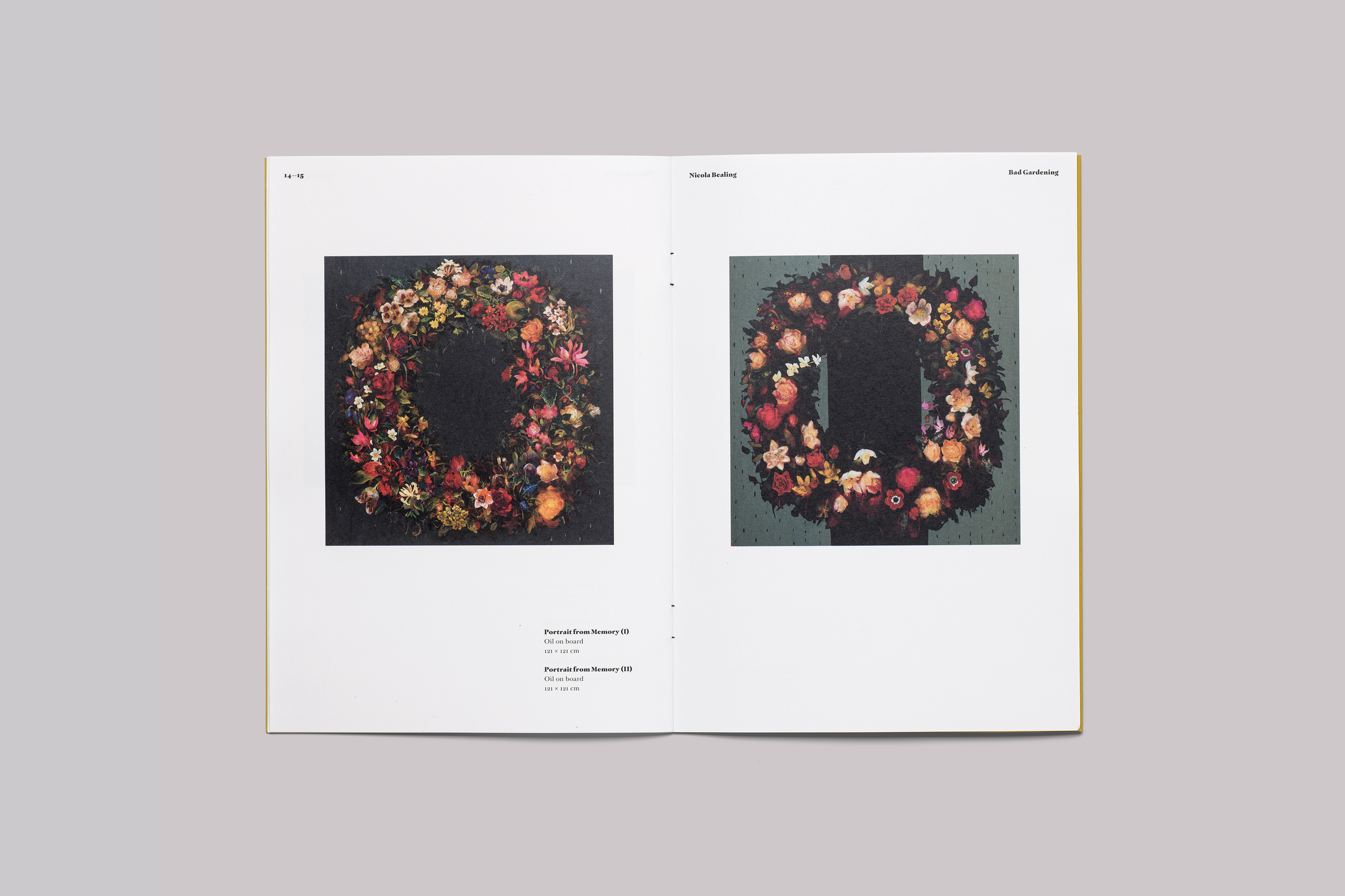 Exhibition catalogue design for Nicola Bealing Bad Gardening at Tremenheere Sculpture Gardens, in Cornwall