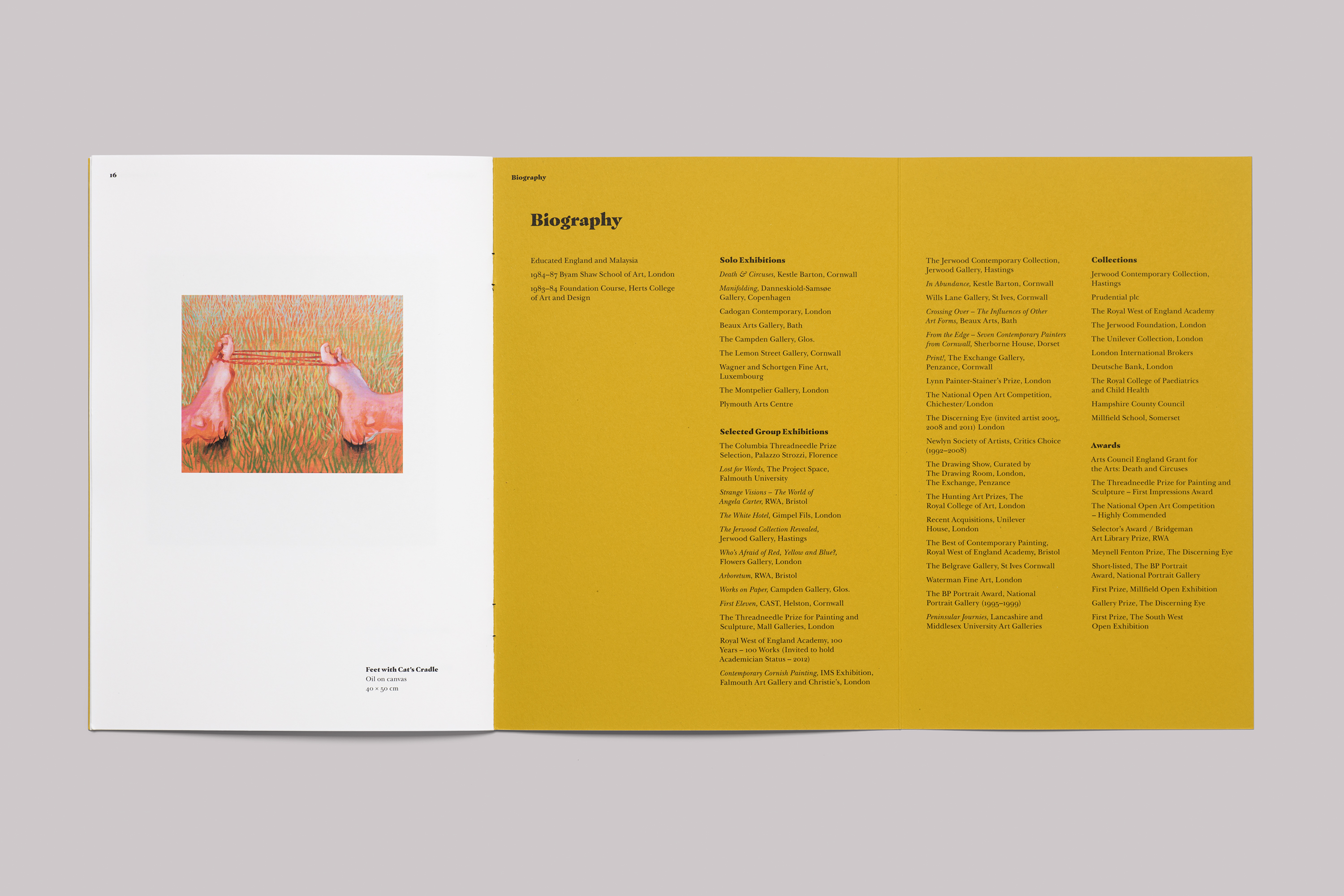 Exhibition catalogue design for Nicola Bealing Bad Gardening at Tremenheere Sculpture Gardens, in Cornwall