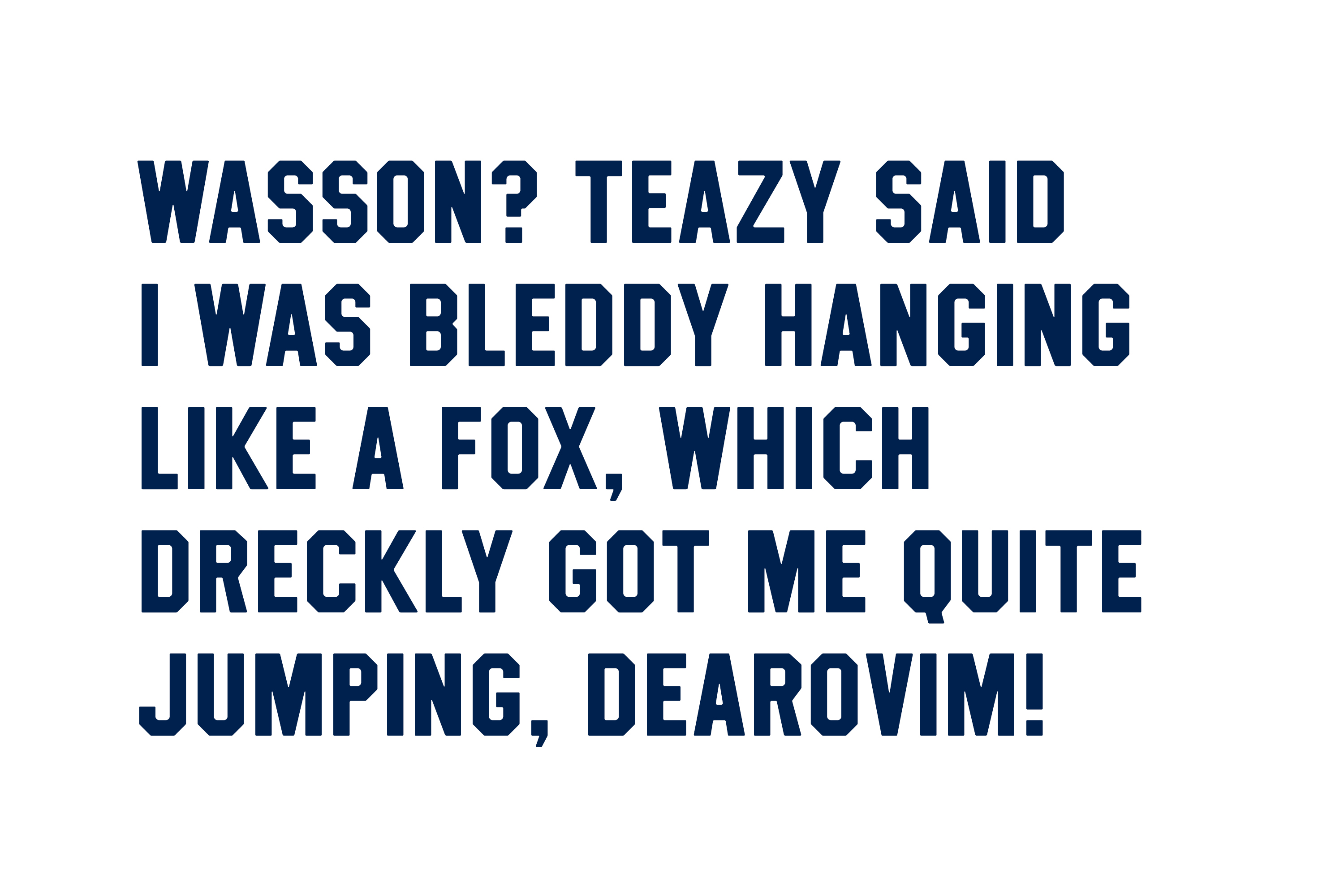 Aberfal Type Design by Two