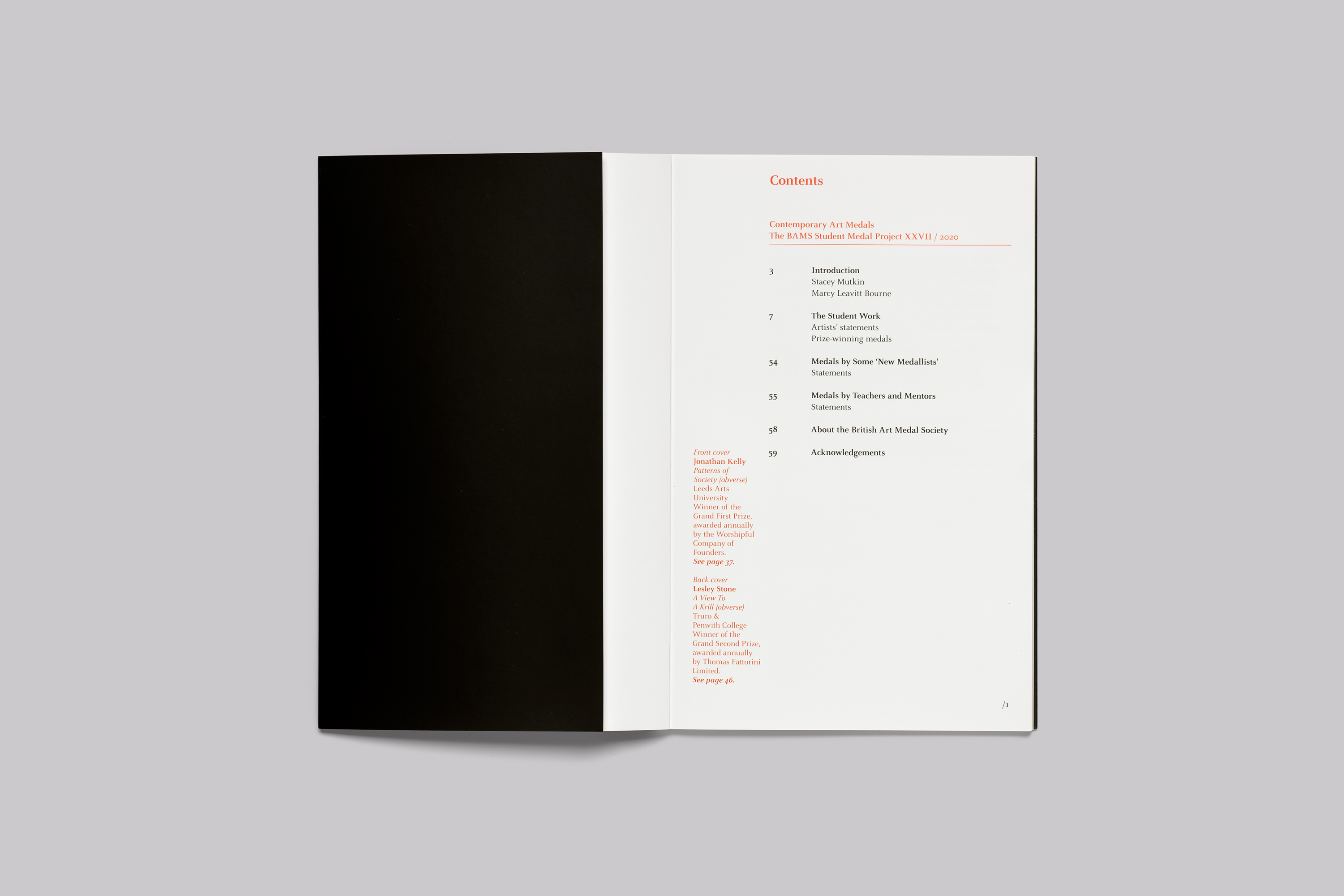 British Museum, British Art Medal Society, Student Medal Project Catalogue Design and Art Direction