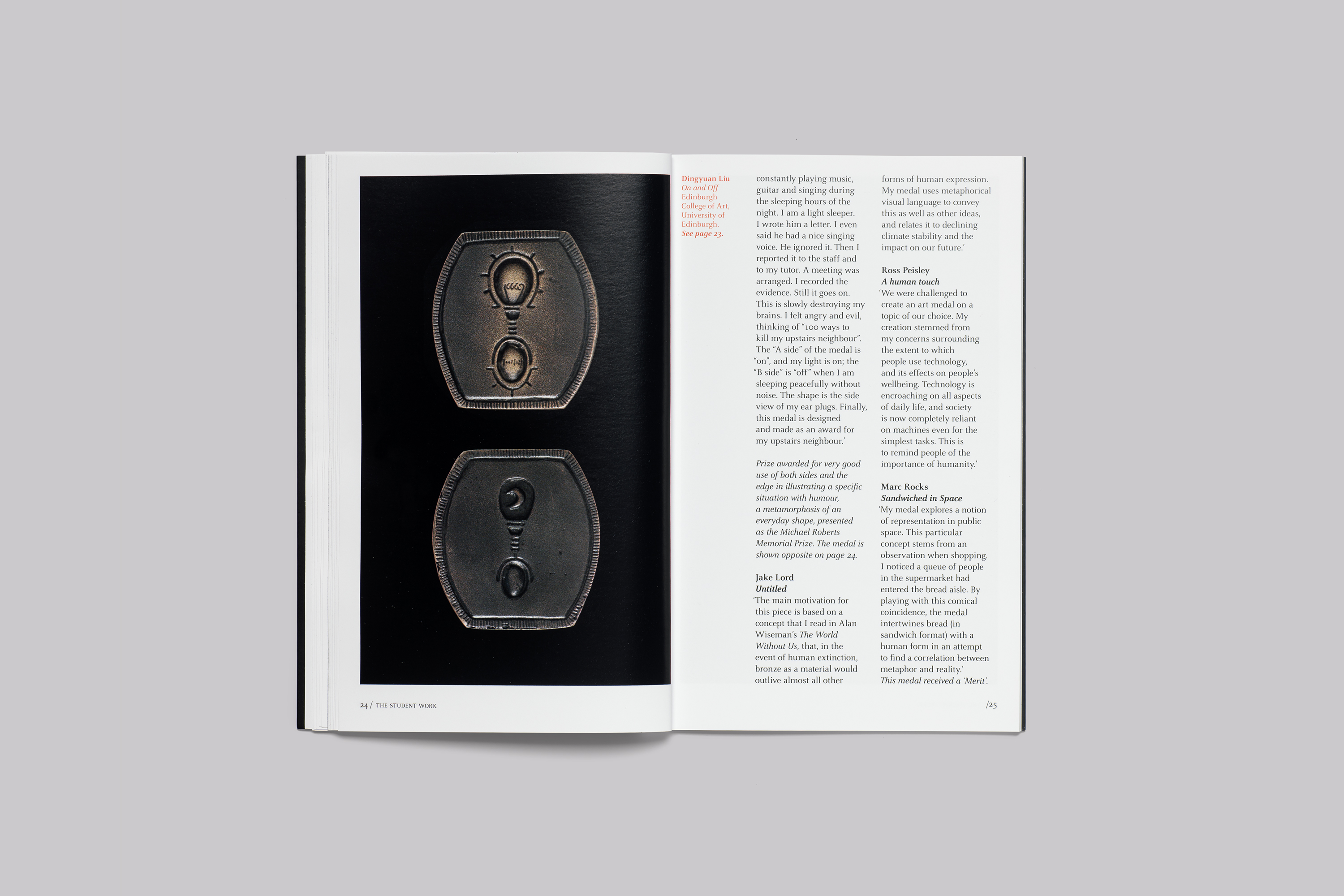 British Museum, British Art Medal Society, Student Medal Project Catalogue Design and Art Direction