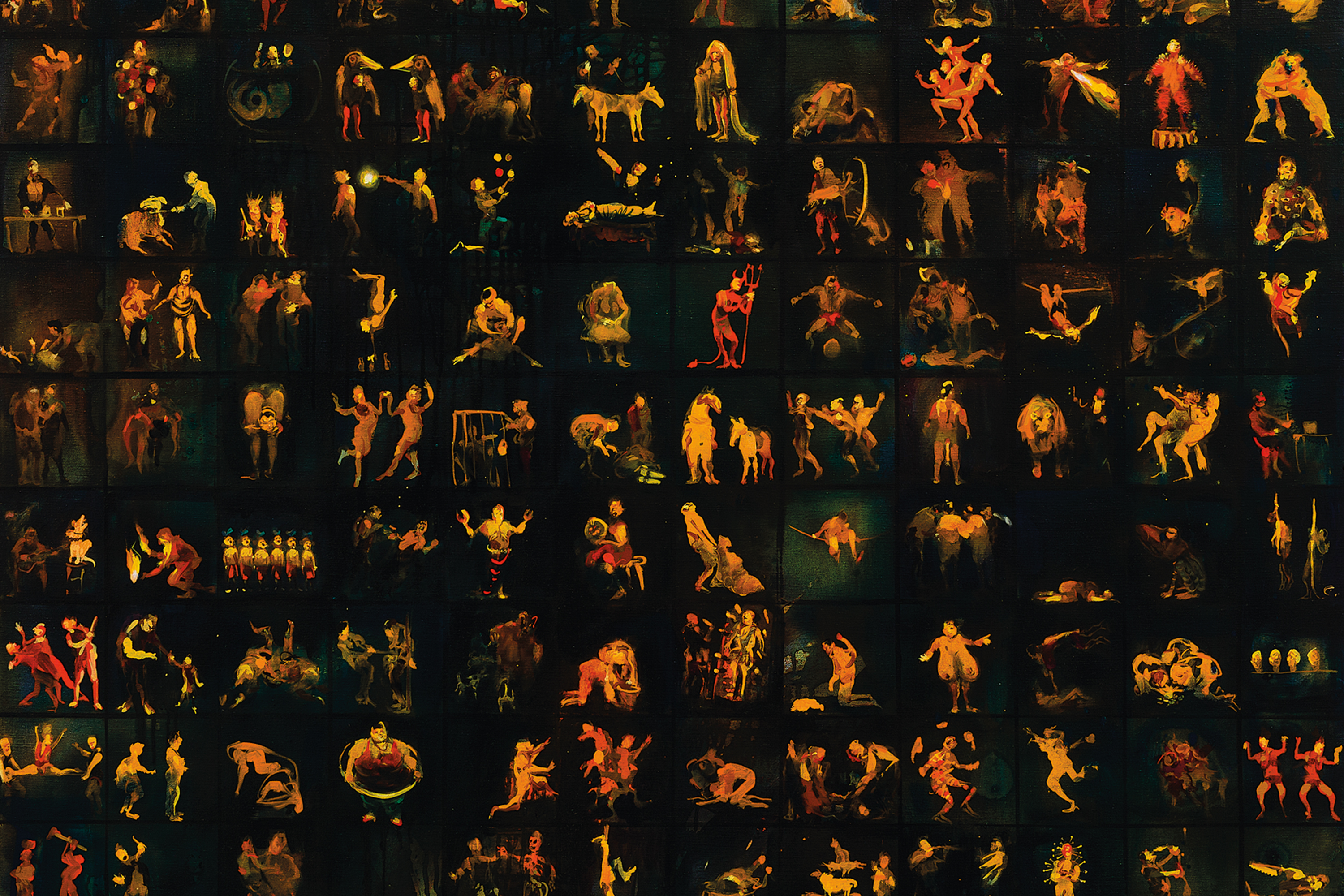 Exhibition catalogue design on the occasion of Nicola Bealing Death & Circuses, presented at Kestle Barton, on the Lizard, in Cornwall.