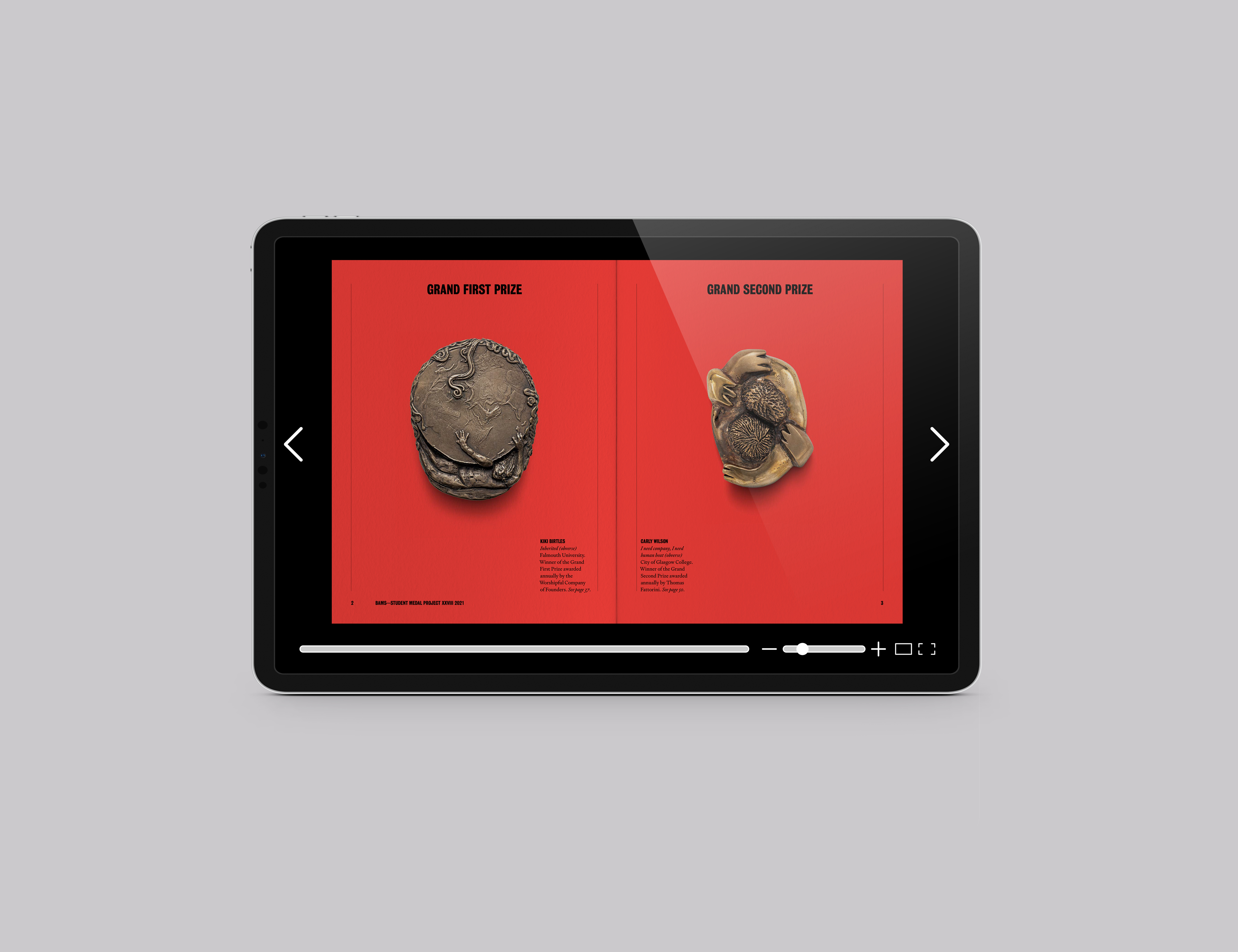 British Museum, British Art Medal Society, Student Medal Project Catalogue Design and Art Direction for the British Art Medal Society