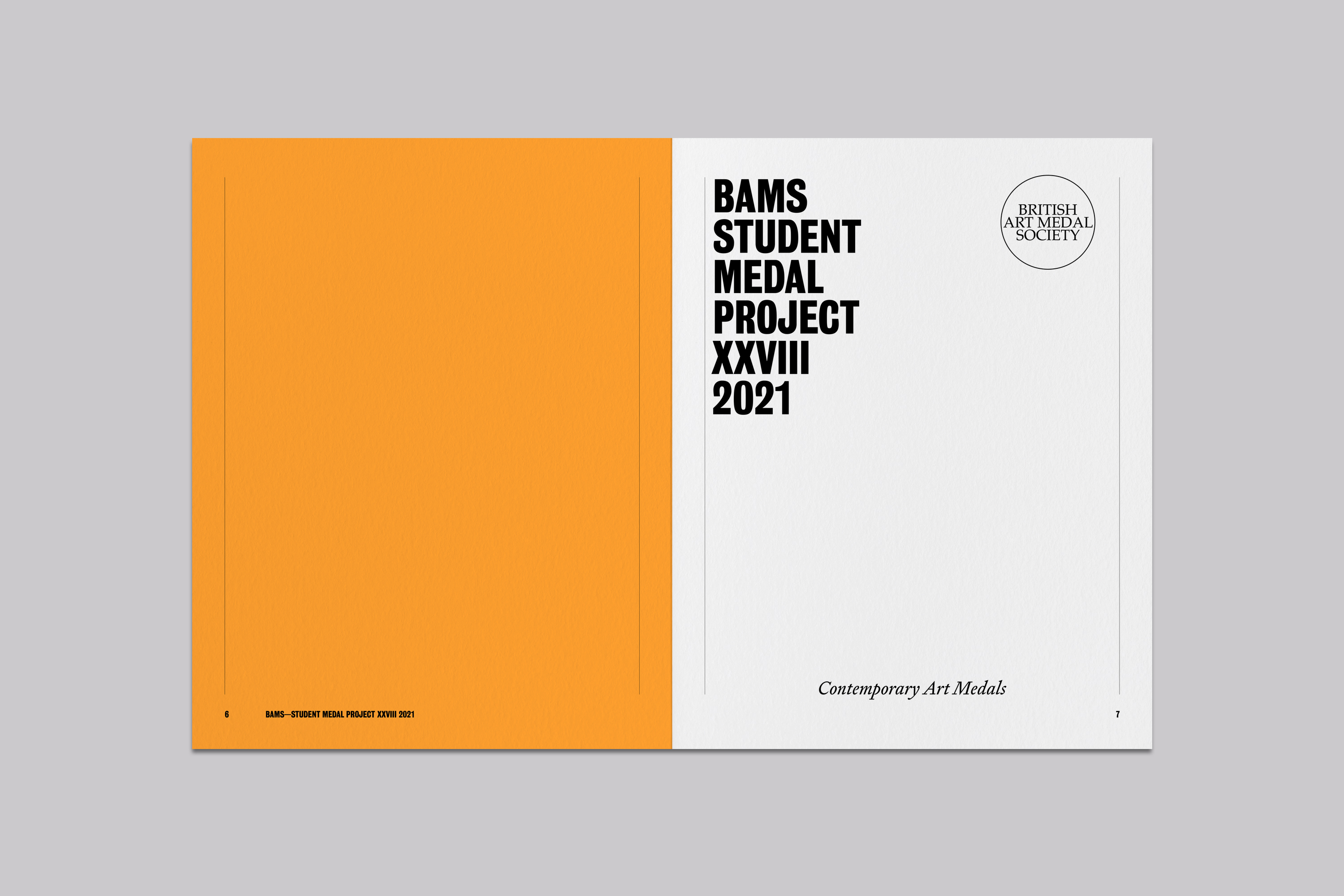 Catalogue Design and Art Direction for the Student Medal Project for the British Art Medal Society at the British Museum