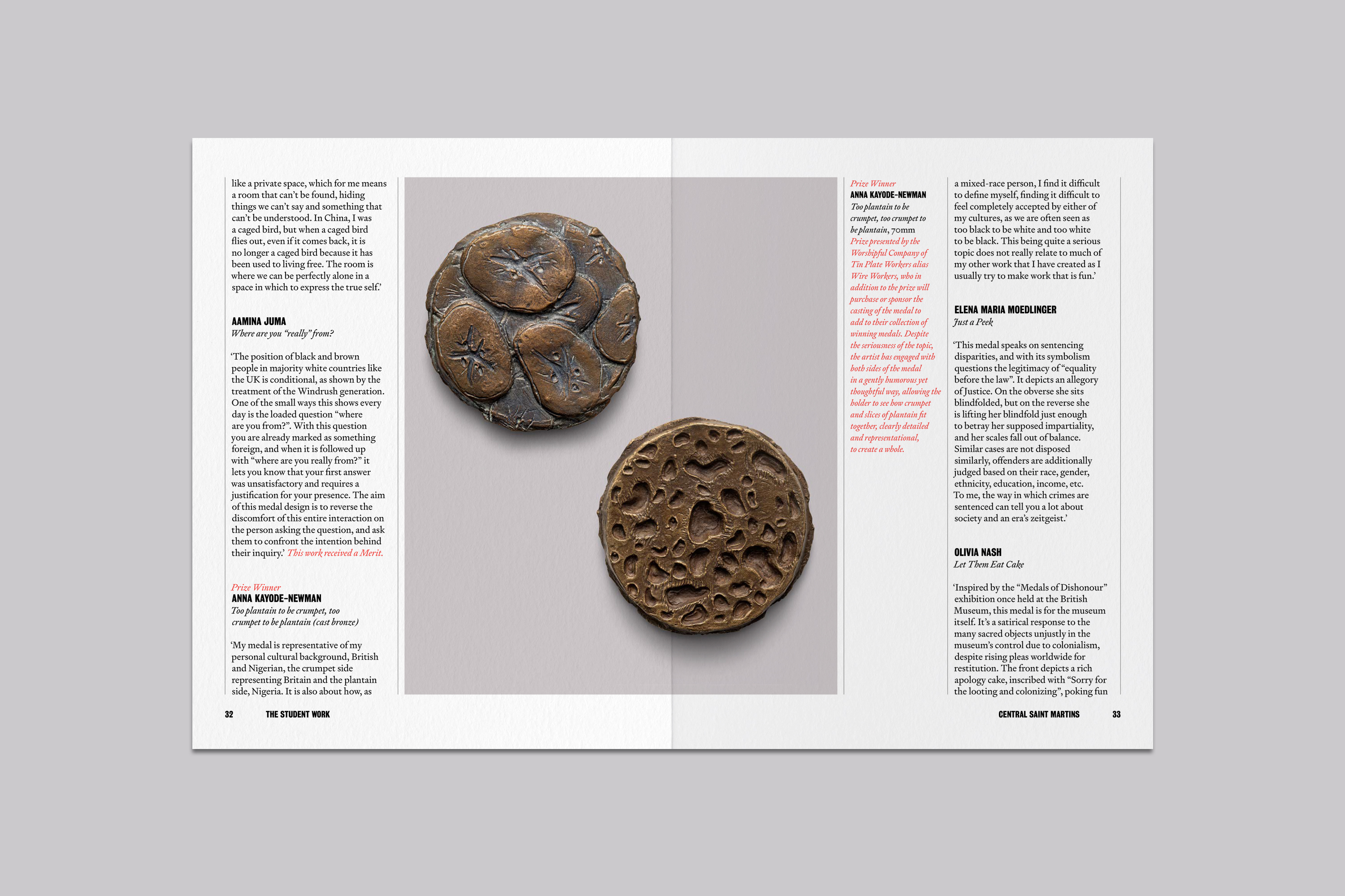 Catalogue Design and Art Direction for the Student Medal Project for the British Art Medal Society at the British Museum