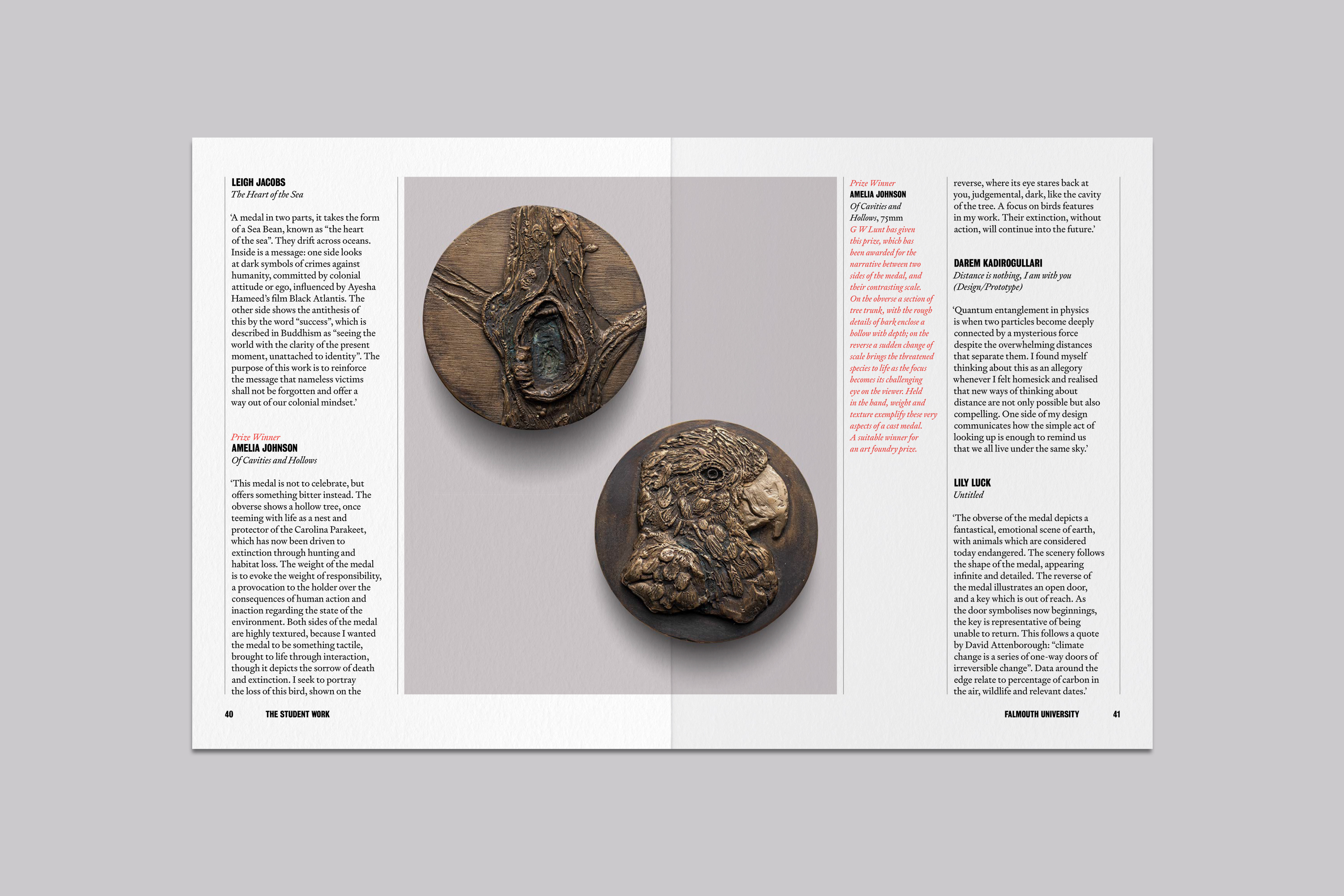 Catalogue Design and Art Direction for the Student Medal Project for the British Art Medal Society at the British Museum