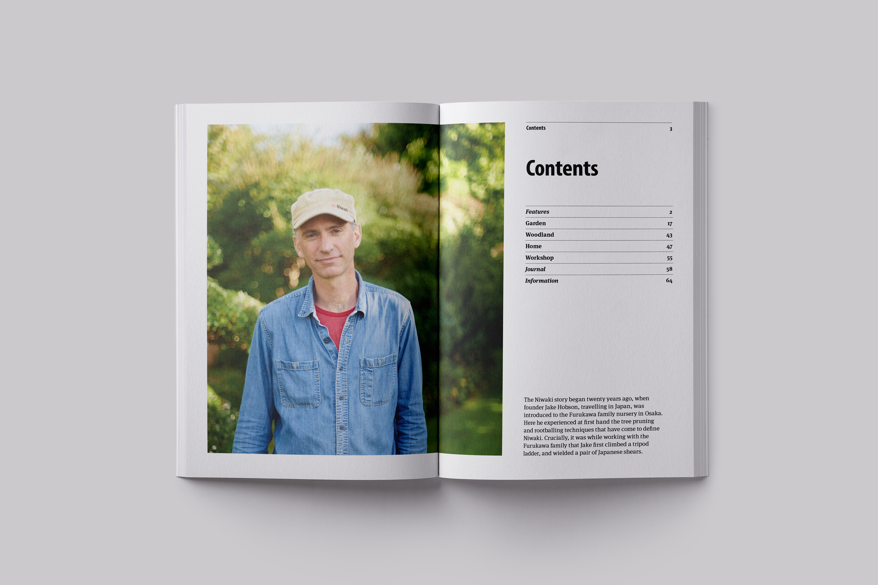 Art Direction and Catalogue Design for the Niwaki Product Catalogue