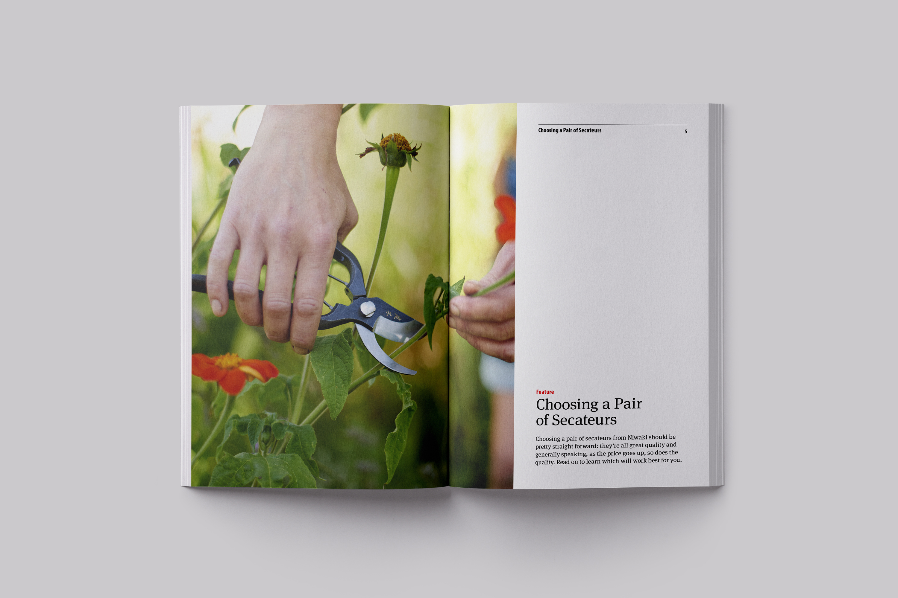 Art Direction and Catalogue Design for the Niwaki Product Catalogue