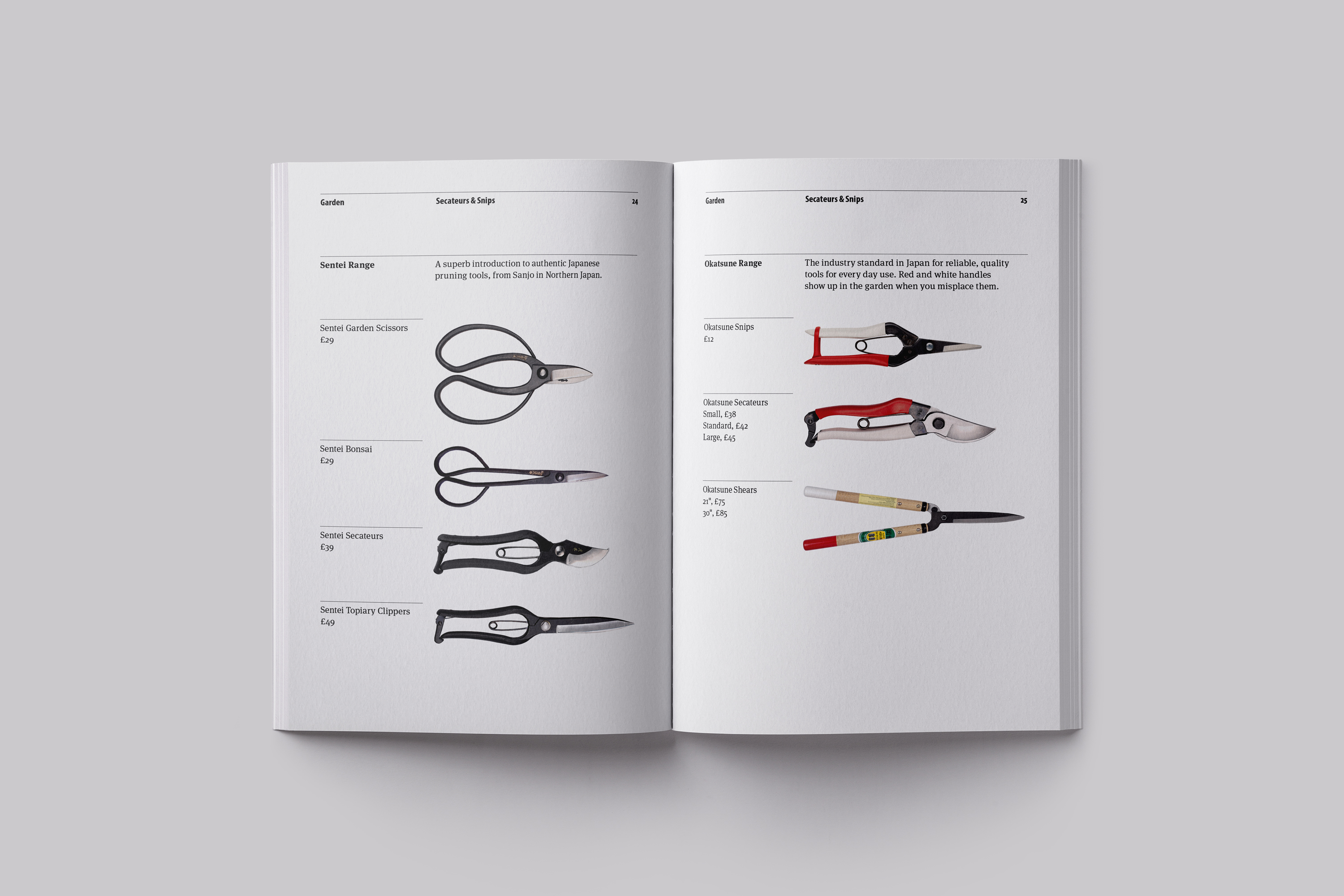 Art Direction and Catalogue Design for the Niwaki Product Catalogue