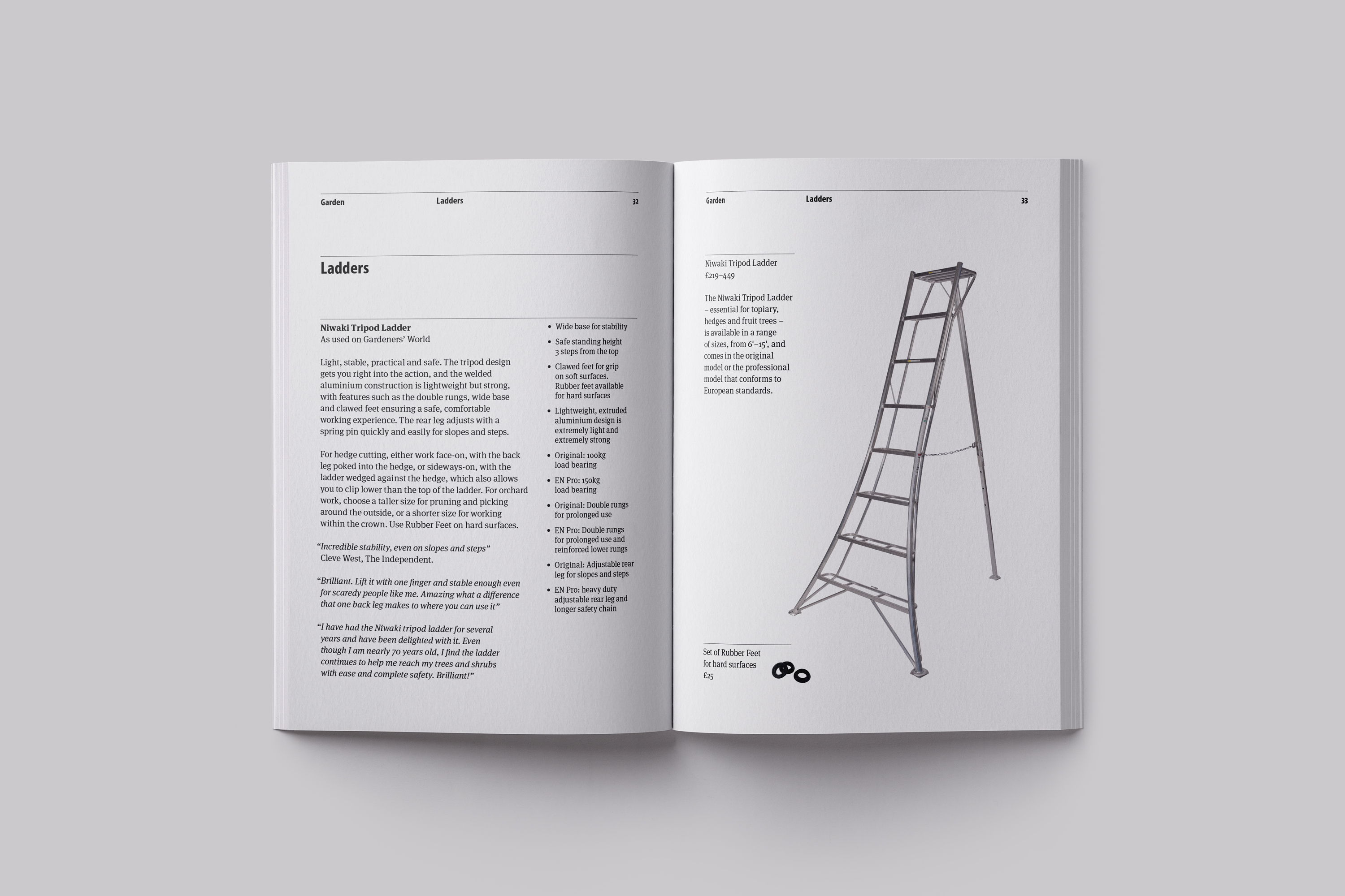 Art Direction and Catalogue Design for the Niwaki Product Catalogue