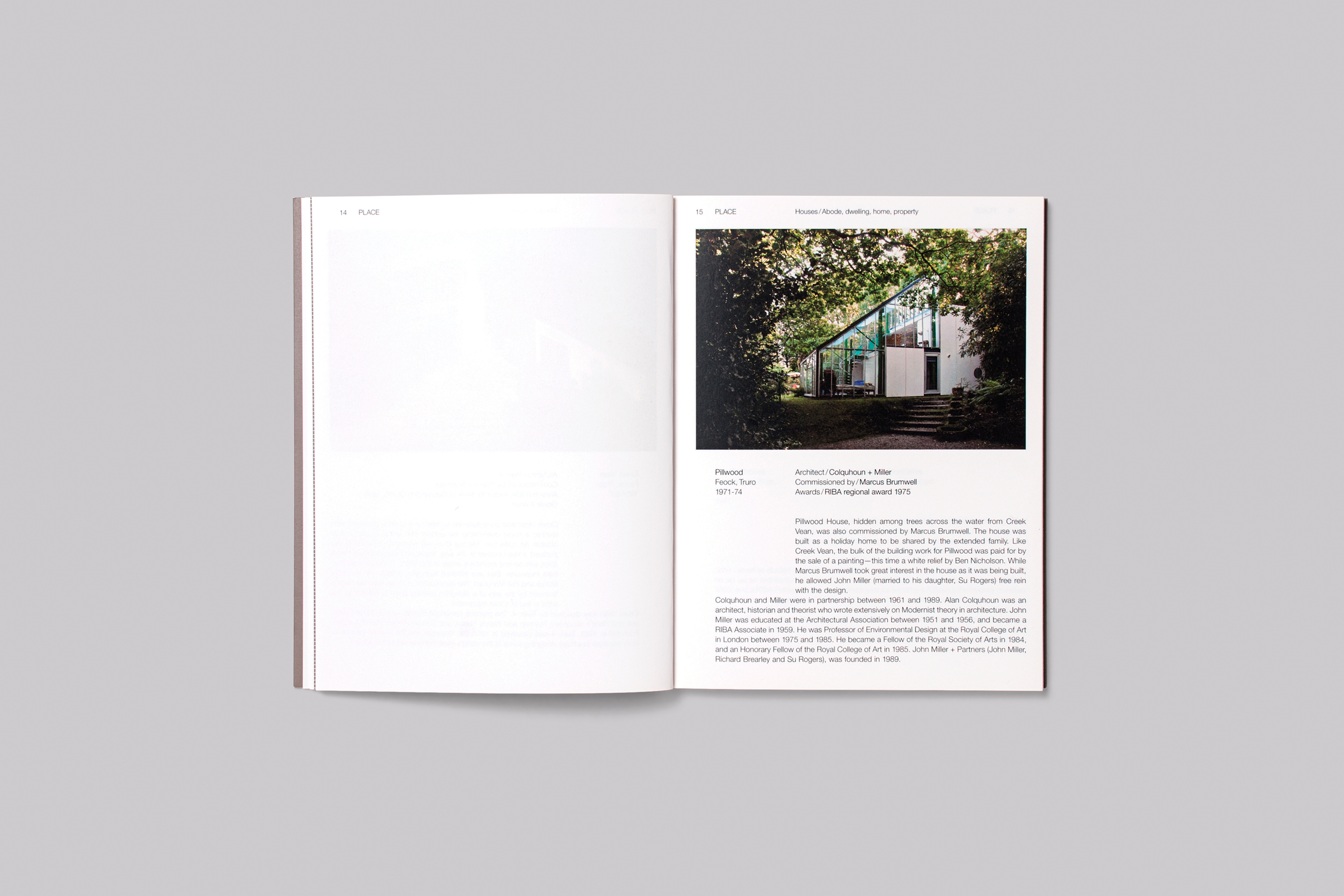 Art Direction and Catalogue Design for Place: A Study of Modern Houses in Cornwall by Sophie Tarbuck
